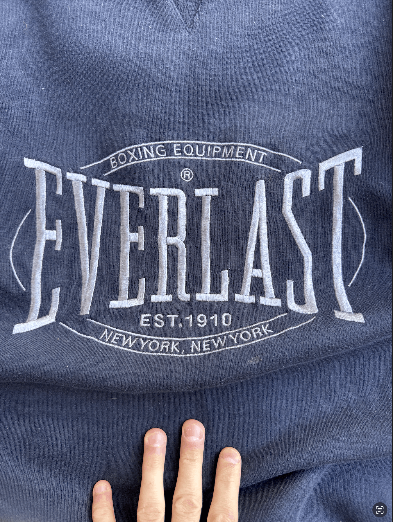 Everlast Vintage Everlast Boxing Navy Blue Sweatshirt Size M Size US M / EU 48-50 / 2 - 2 Thumbnail