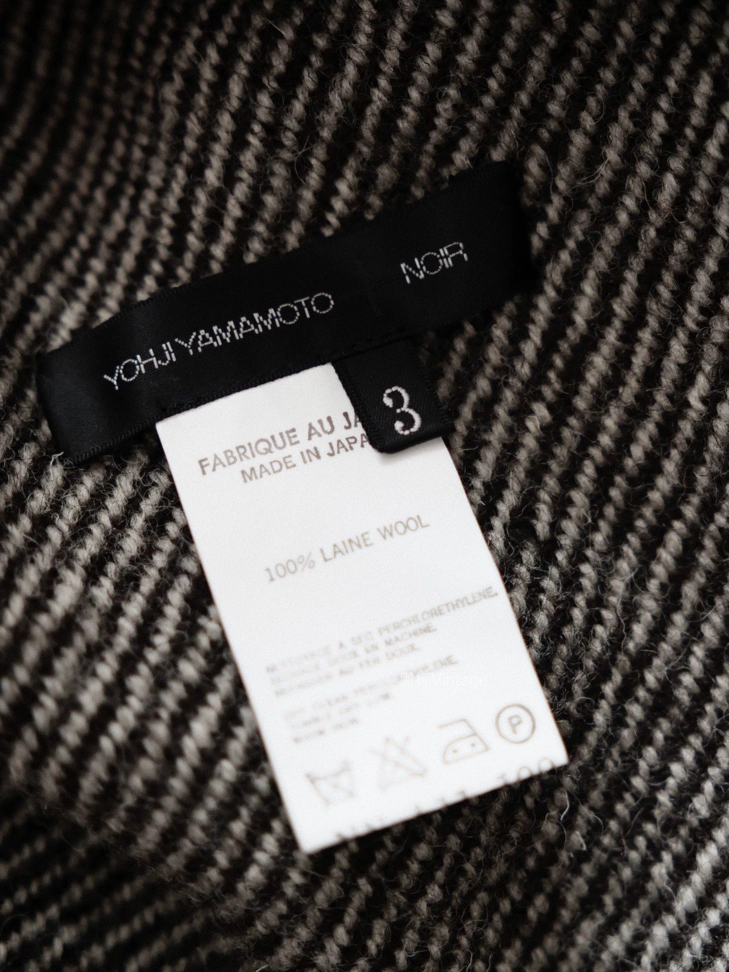Yohji Yamamoto Yohji Noir 05AW Vintage Houndstooth Stole Scarf 9/10 Size ONE SIZE - 8 Thumbnail