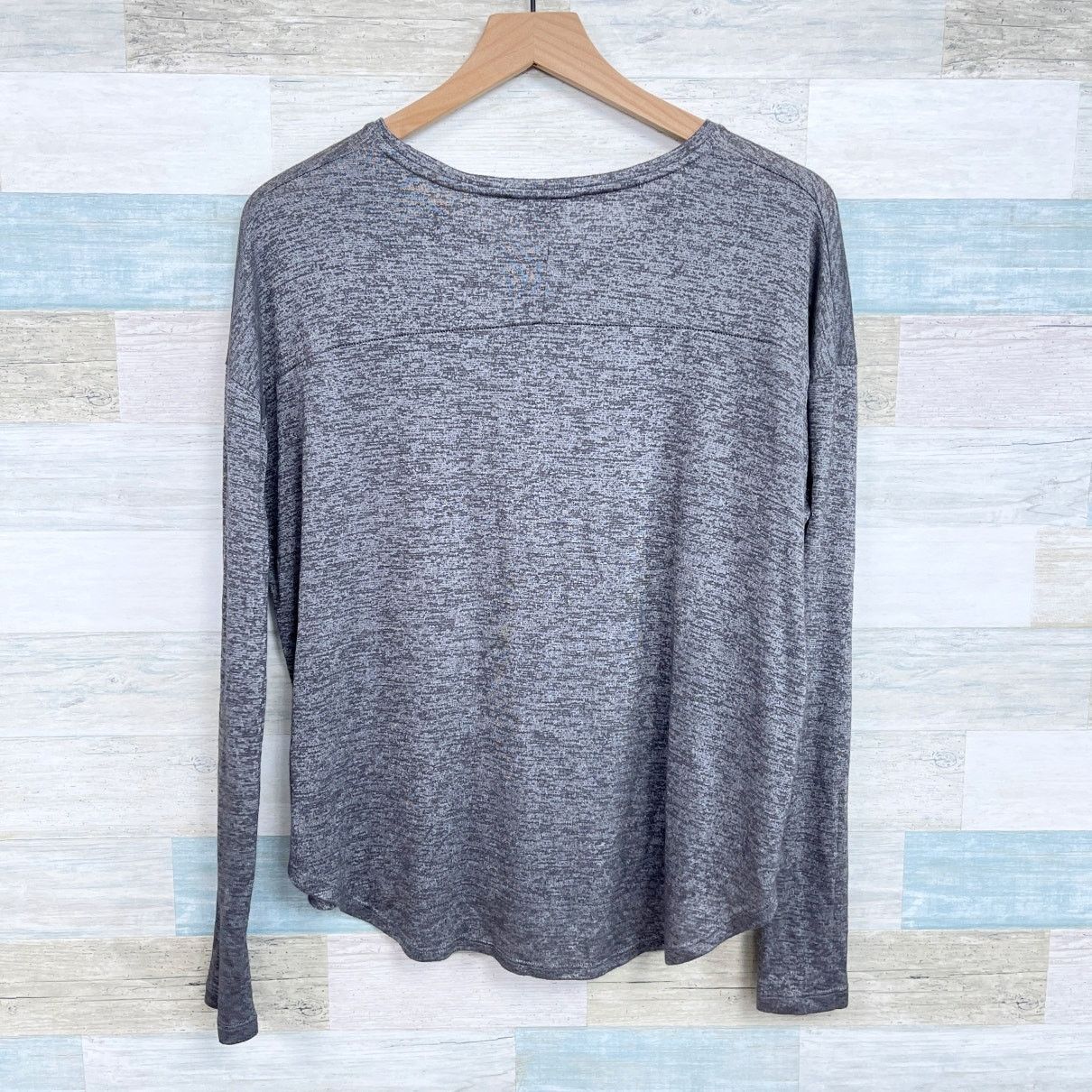 Vince Vince Metallic Stretchy Relaxed Tee Gray Long Womens M Size M / US 6-8 / IT 42-44 - 3 Thumbnail