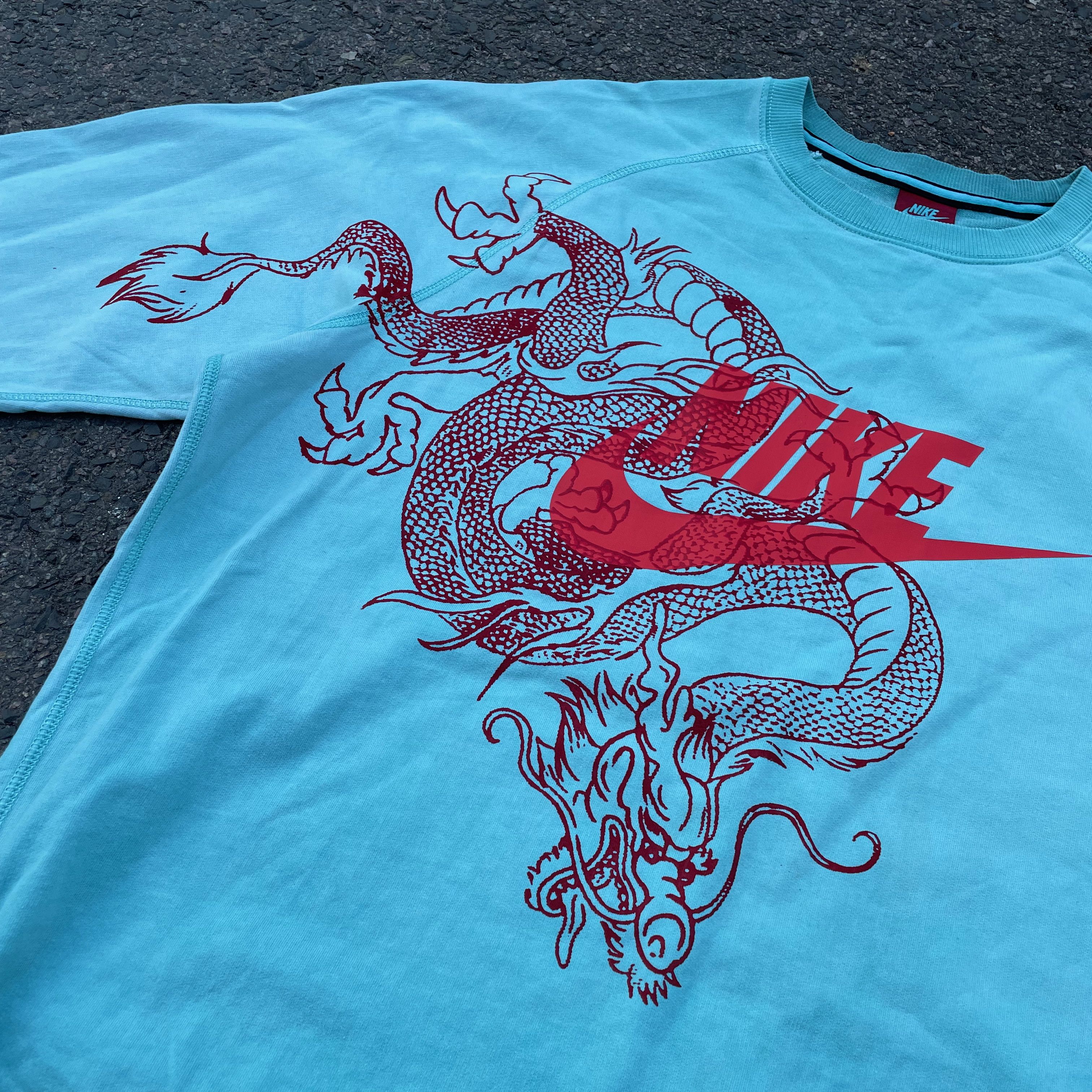 Nike Custom Nike Red Dragon Reworked Sweatshirt Grunge Y2K Size US XL / EU 56 / 4 - 3 Thumbnail