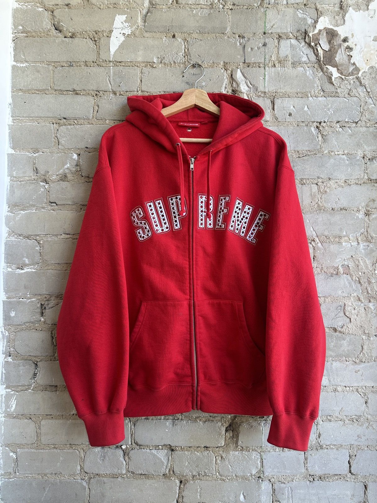 B.B. Simon × Supreme Supreme x BB Simon Zip Hoodie Red Size US M / EU 48-50 / 2 - 1 Thumbnail
