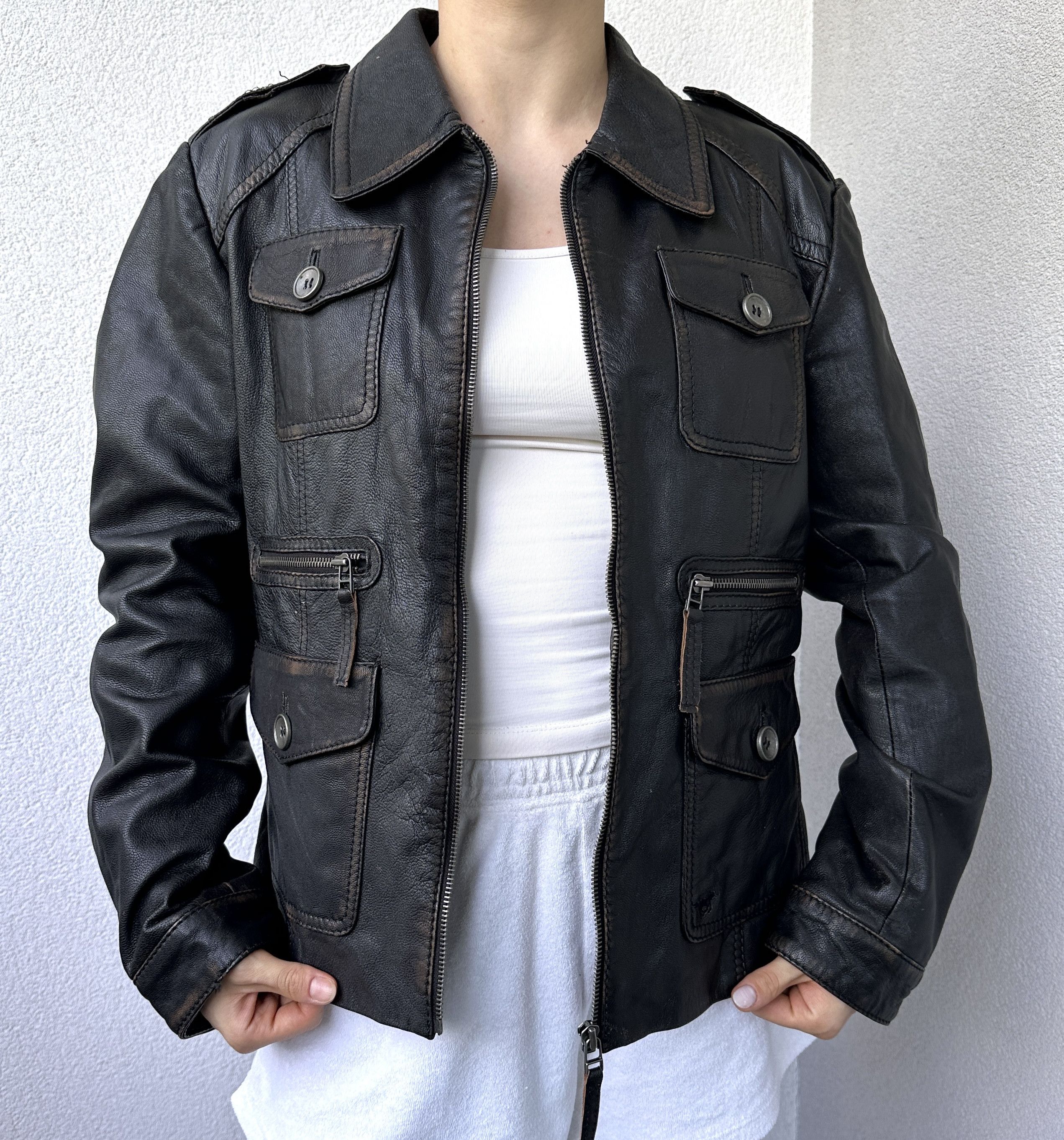 Mustang Vintage Mustang women leather jacket Size M / US 6-8 / IT 42-44 - 1 Thumbnail