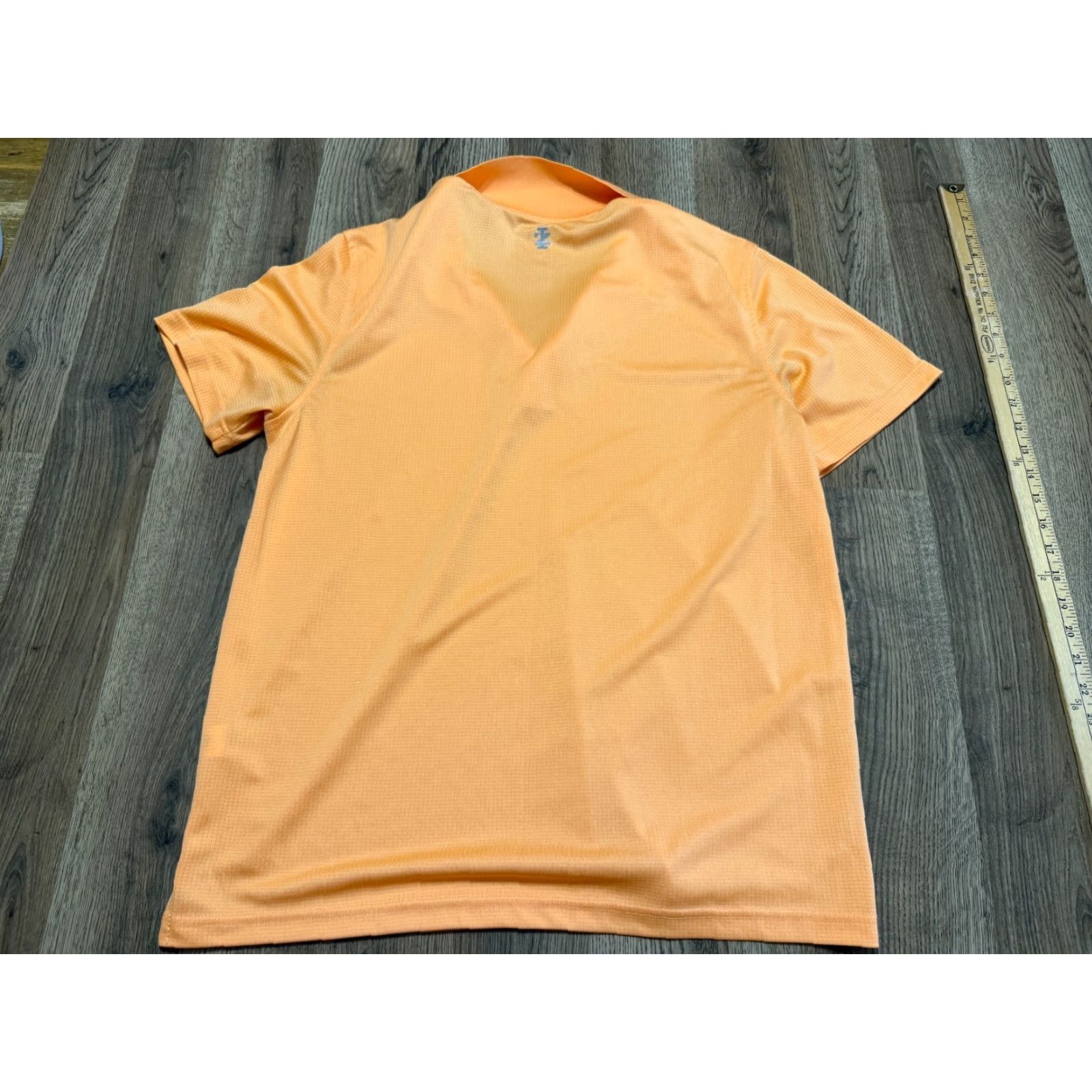Izod IZOD Polo Shirt Men's Medium Orange Short Sleeve, Collared, Solid, Casual, Basic Style, Regular Fit, Machine Washable, Free Return, IZOD Size M / US 6-8 / IT 42-44 - 2 Thumbnail