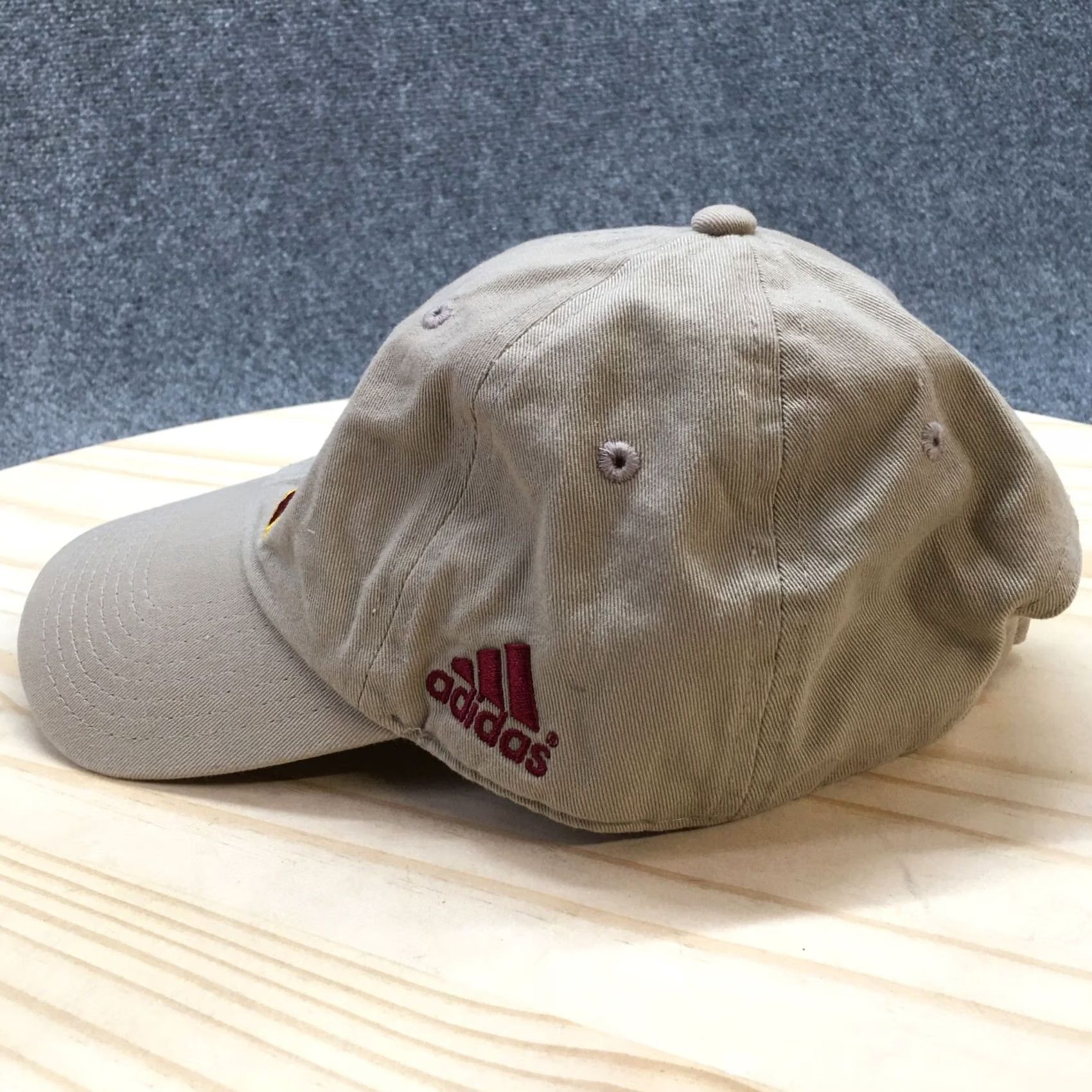 Adidas Adidas Minnesota Gophers Baseball Cap Hat OS Beige Adjustable Curved Brim Mens Size ONE SIZE - 4 Thumbnail