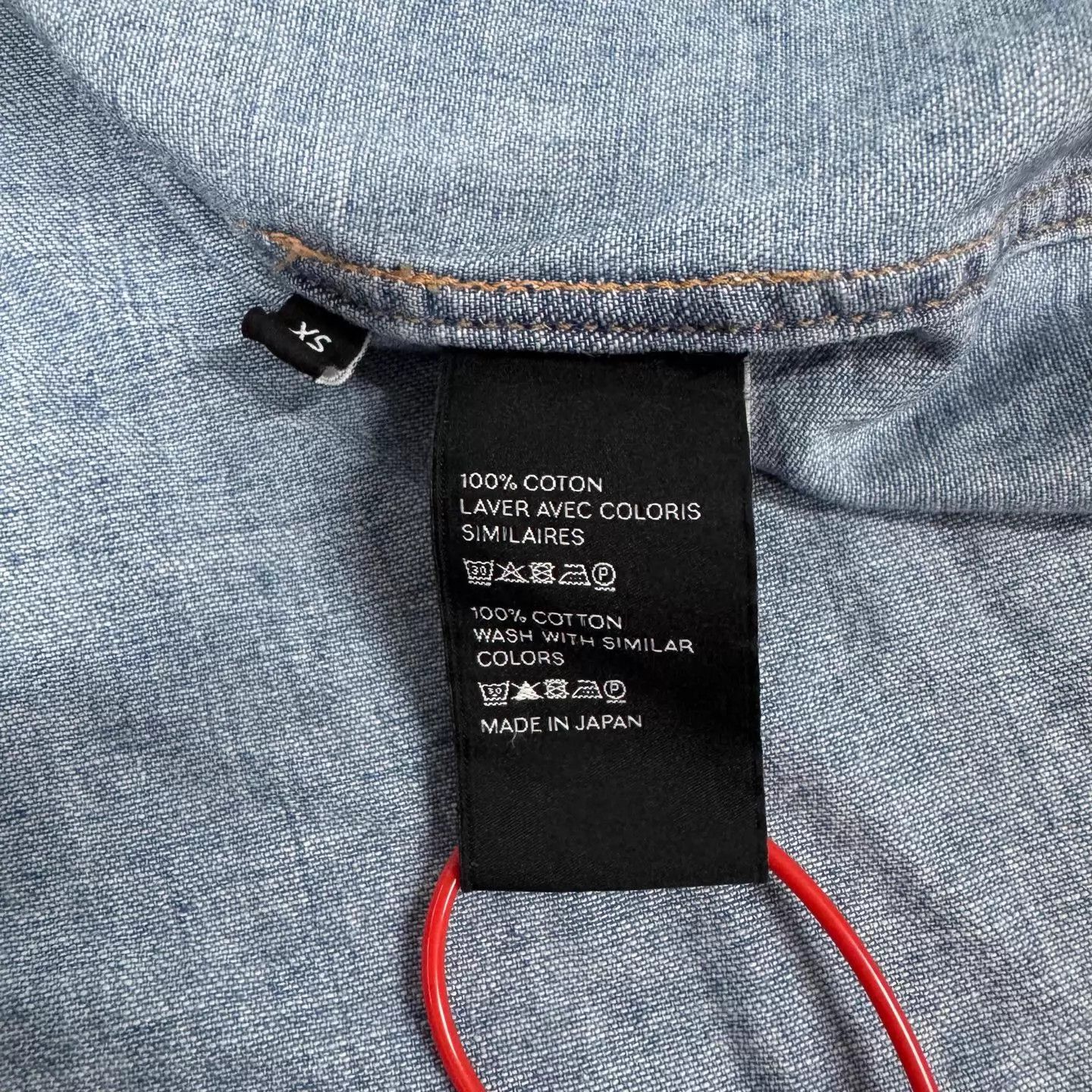 Celine Celine button-down collar light blue washed denim shirt XS Size US XS / EU 42 / 0 - 6 Thumbnail