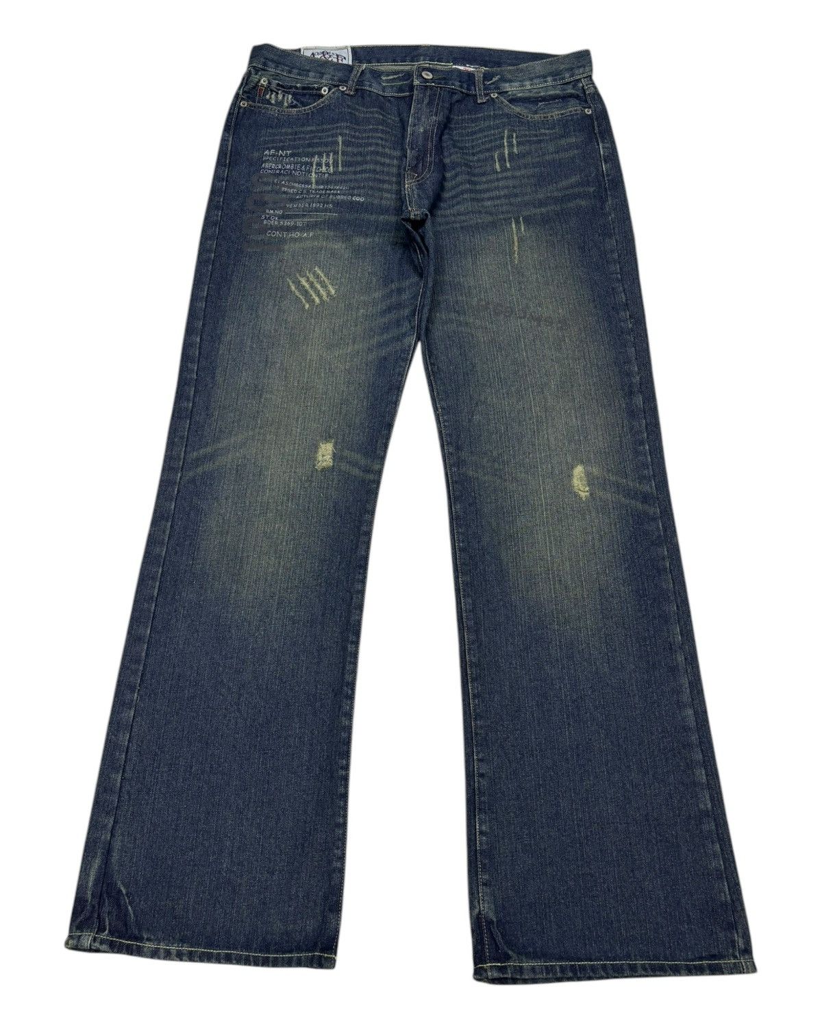 If Six Was Nine BAGGY JEANS STATEMENT DENIM A&F JUNYA WATANABE STYLE FLARED Size US 38 / EU 54 - 10 Thumbnail