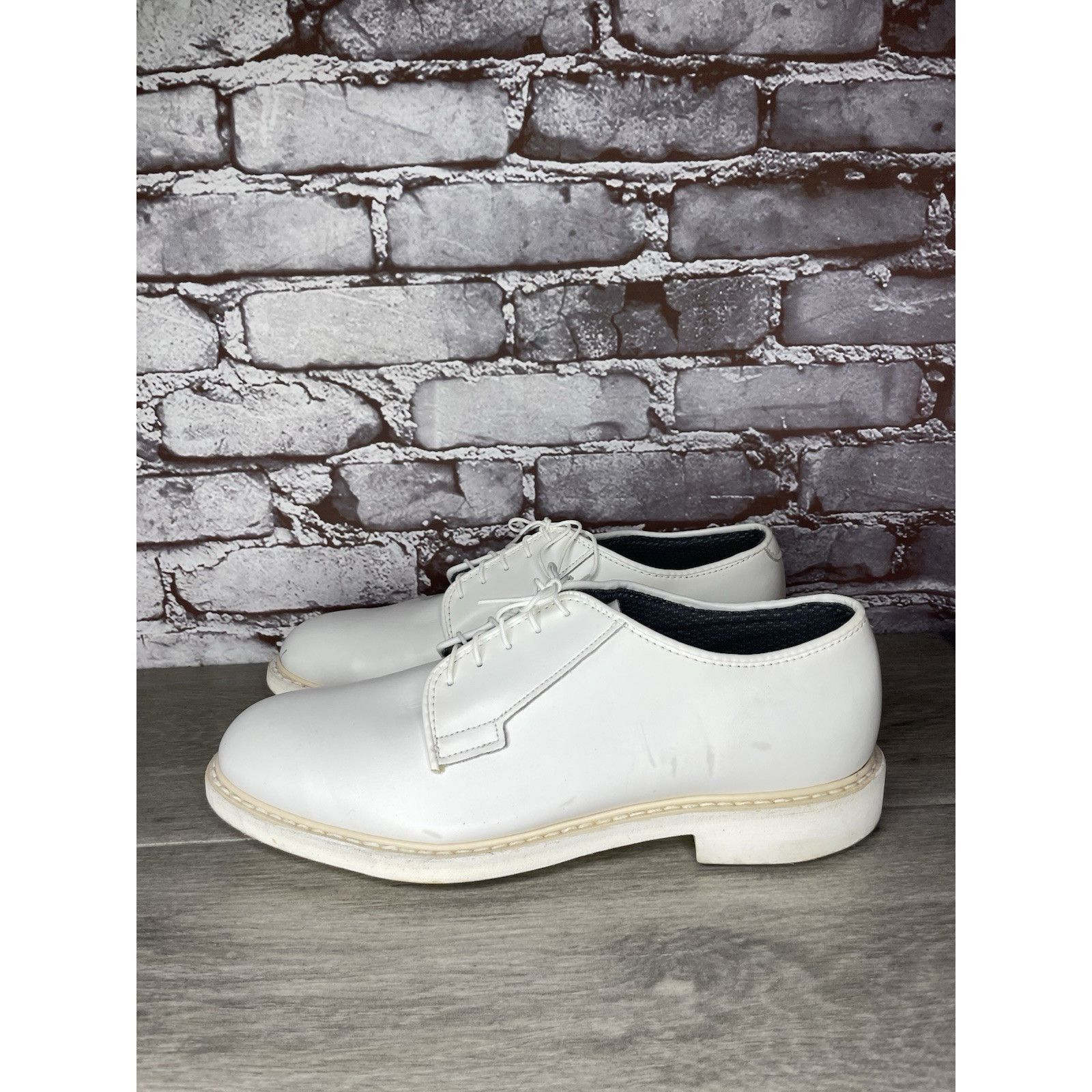Altama Altama White Leather Oxford Dress Shoes Navy Military 629308 Size US 10 / EU 43 - 1 Thumbnail