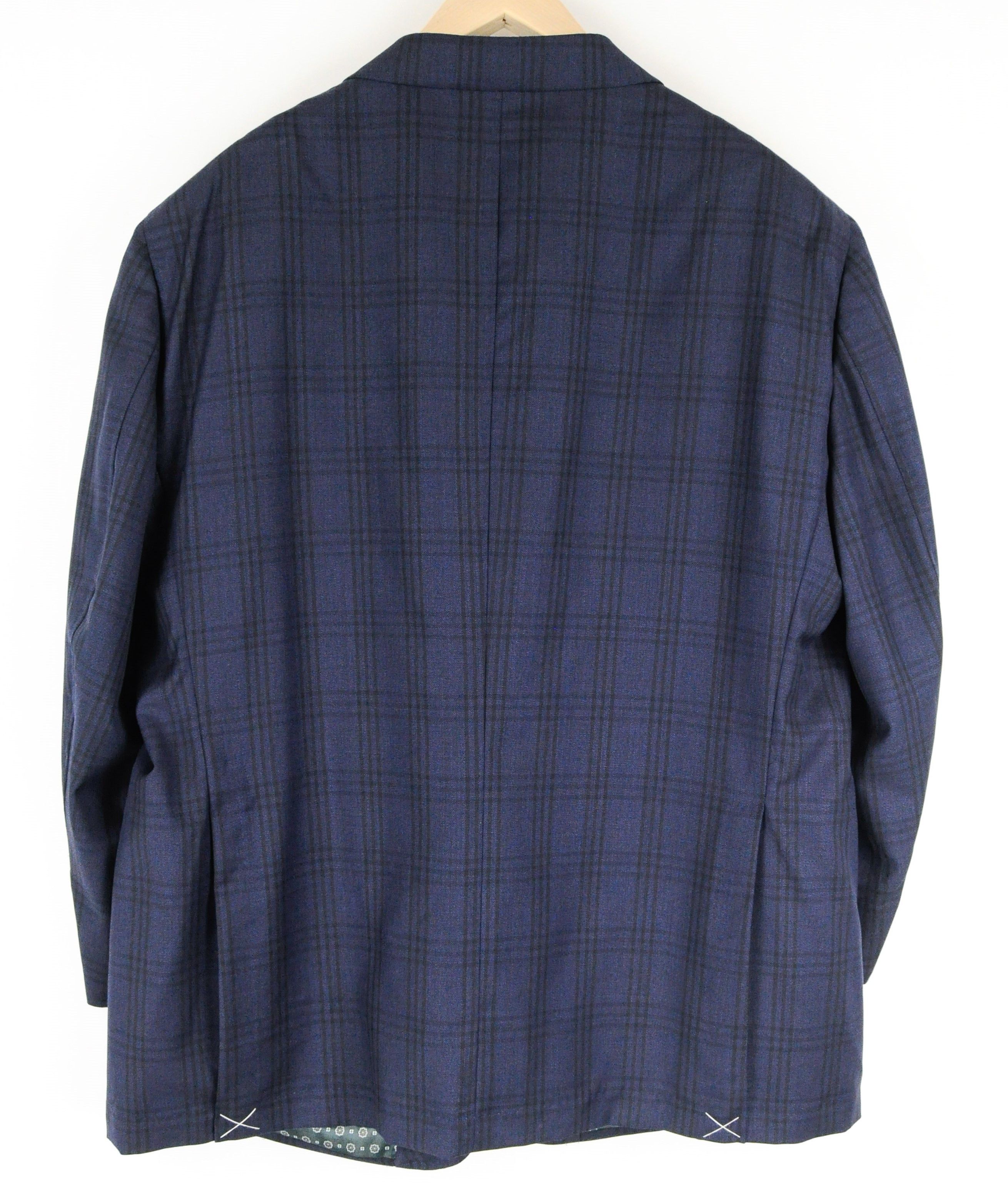 Suitsupply LA SPALLA UK56S Blue Wool Checked Blazer 55242 Size 54R - 2 Thumbnail