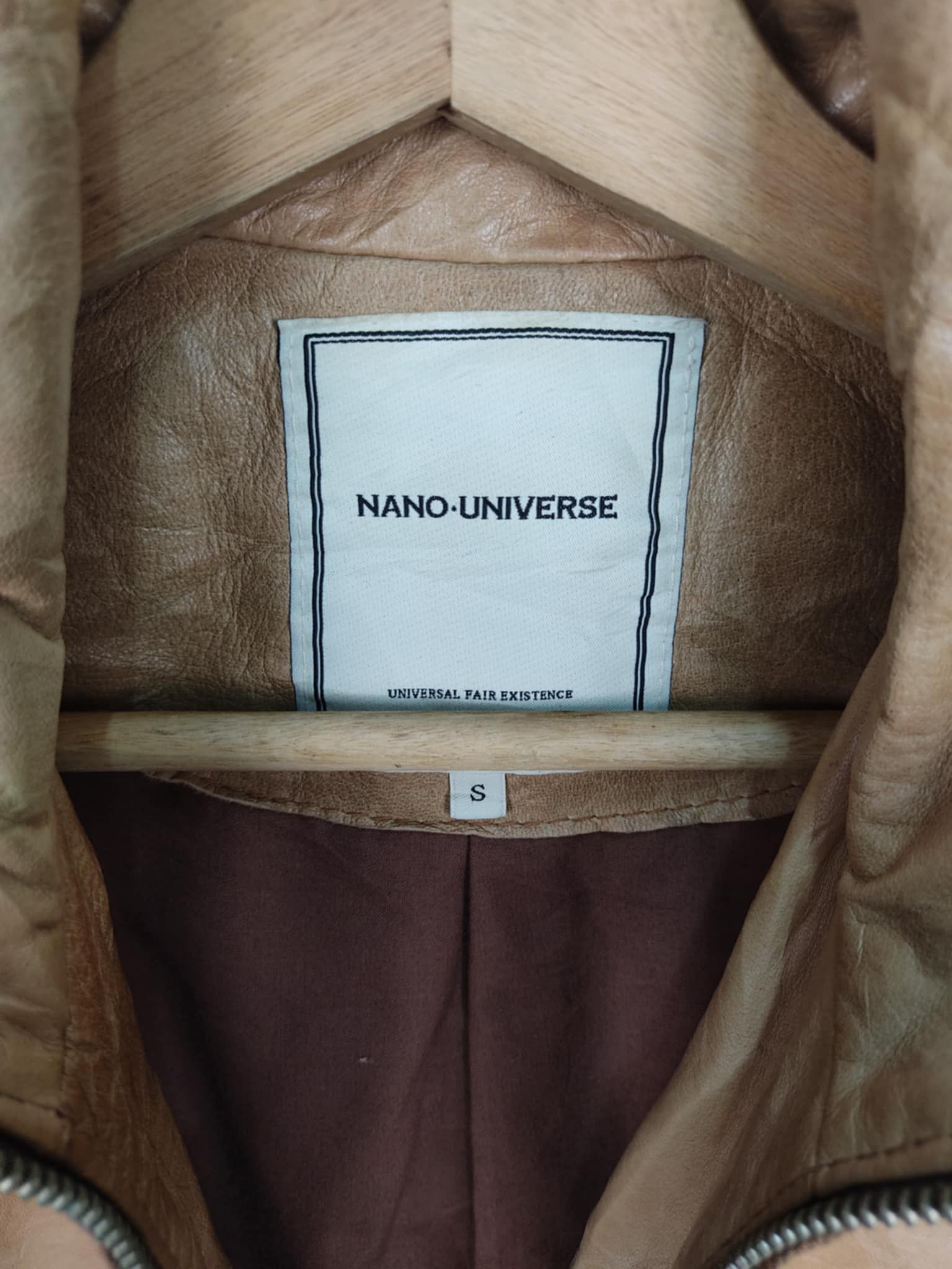 Japanese Brand Japanese Brand Nano Universe Leather Jacket Size US S / EU 44-46 / 1 - 6 Thumbnail
