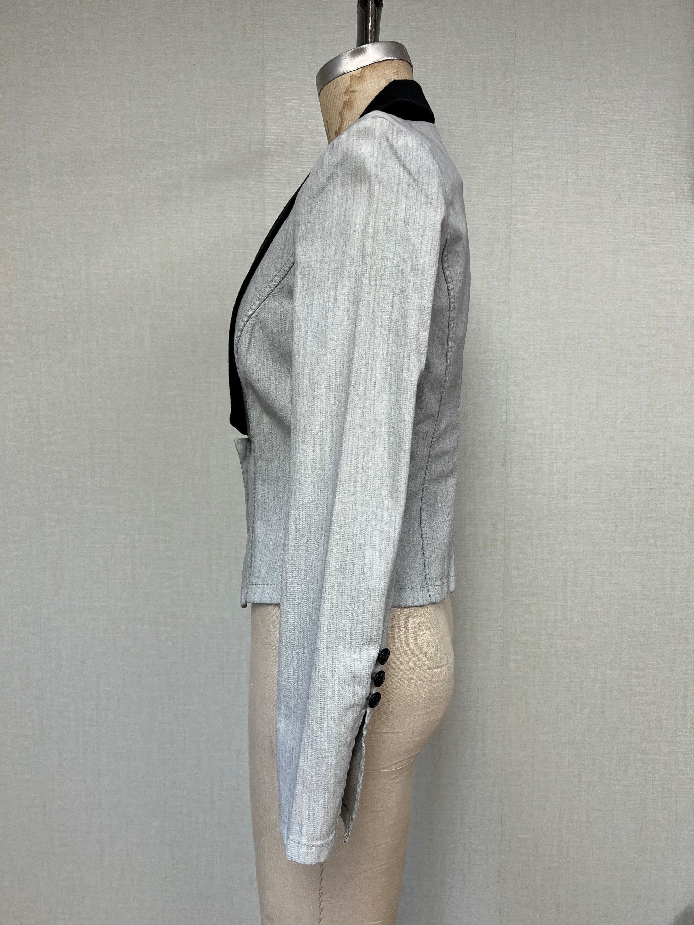 Rock & Republic NWT 2000s Rock & Republic Denim Cropped Dinner Jacket Size 6 Size M / US 6-8 / IT 42-44 - 3 Thumbnail