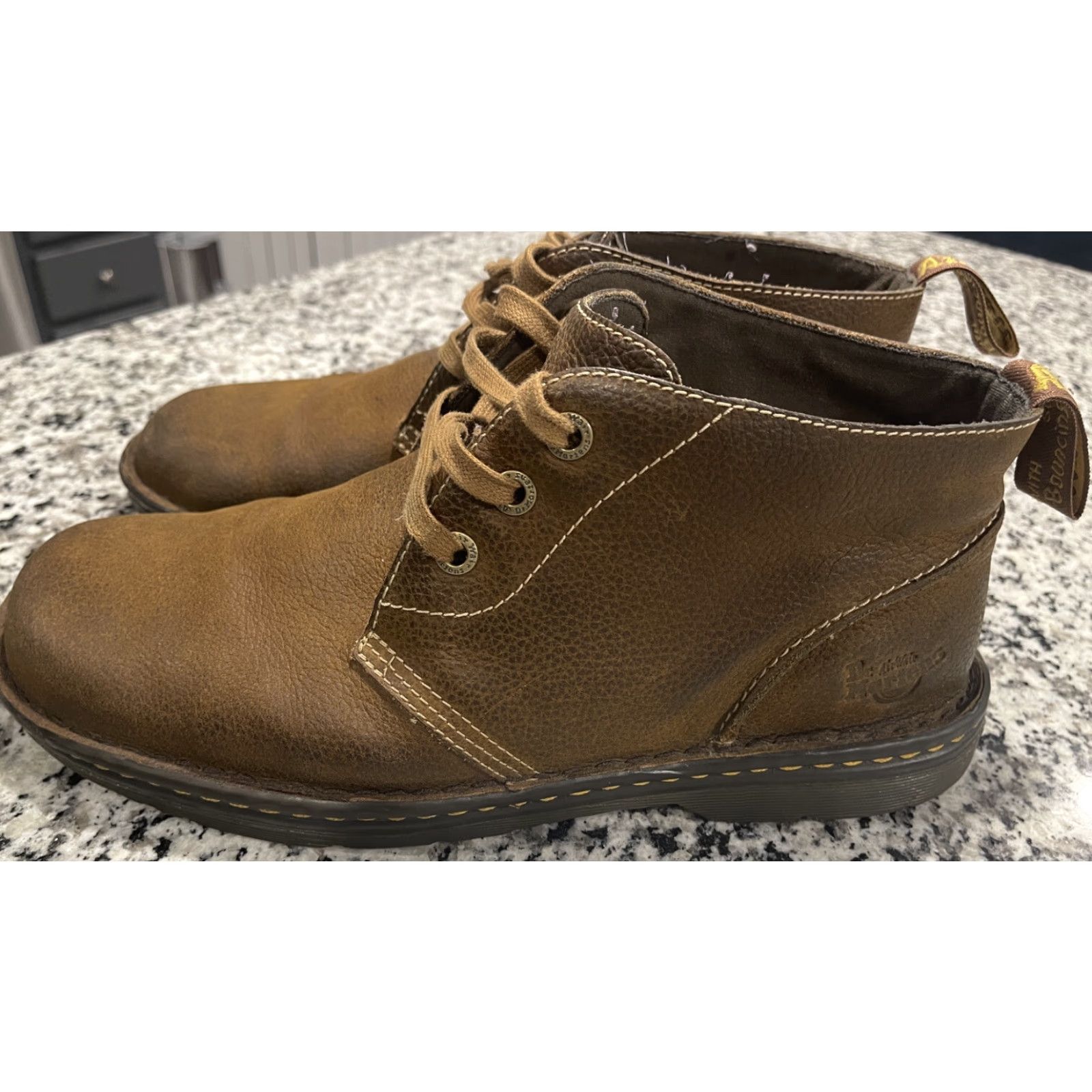 Dr. Martens Dr Doc Martens Sussex Industrial Chukka Boots 3 Eye Brown Leather Men's Size 13 Size US 12 / EU 45 - 3 Thumbnail