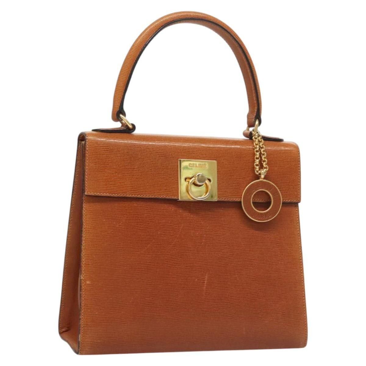 Celine Celine Vintage Logo Top Handle Bag Leather Size ONE SIZE - 1 Thumbnail