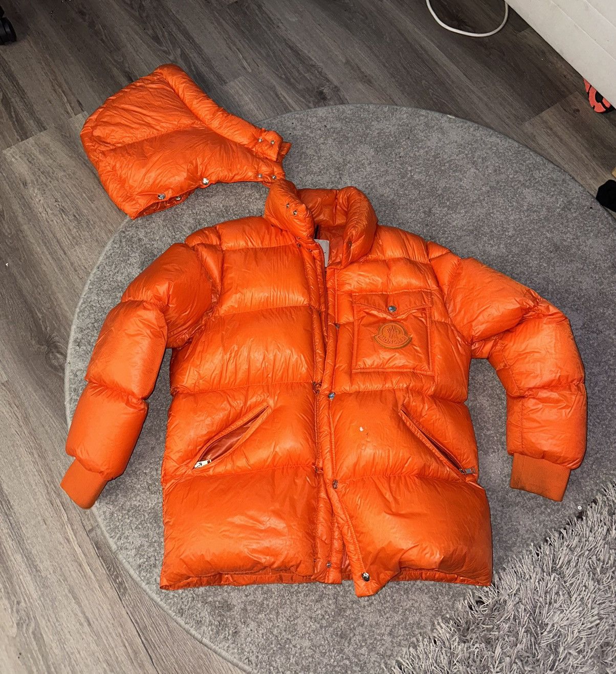 Moncler Moncler Puffer Jacket Orange Size US L / EU 52-54 / 3 - 1 Thumbnail