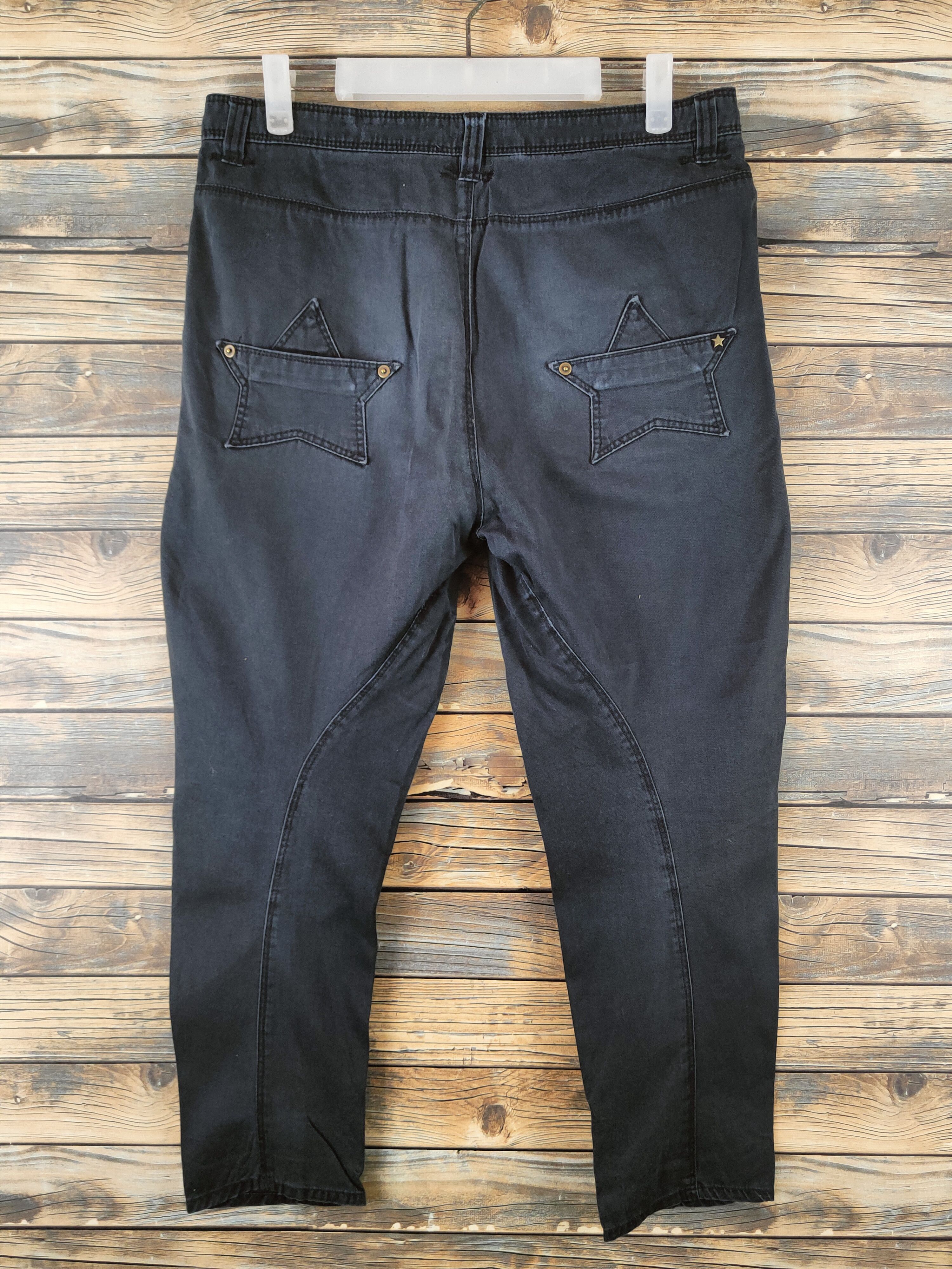 Japanese Brand DL Retro Girl Black Multipocket Casual Pants #46-313 Size 31" - 7 Thumbnail