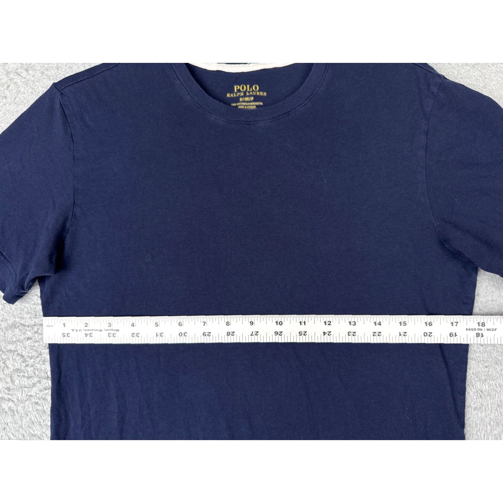 Ralph Lauren VINTAGE Polo Ralph Lauren Shirt Adult Small Blue Crew Neck 100% Cotton Short Sleeve READ Size US S / EU 44-46 / 1 - 6 Thumbnail