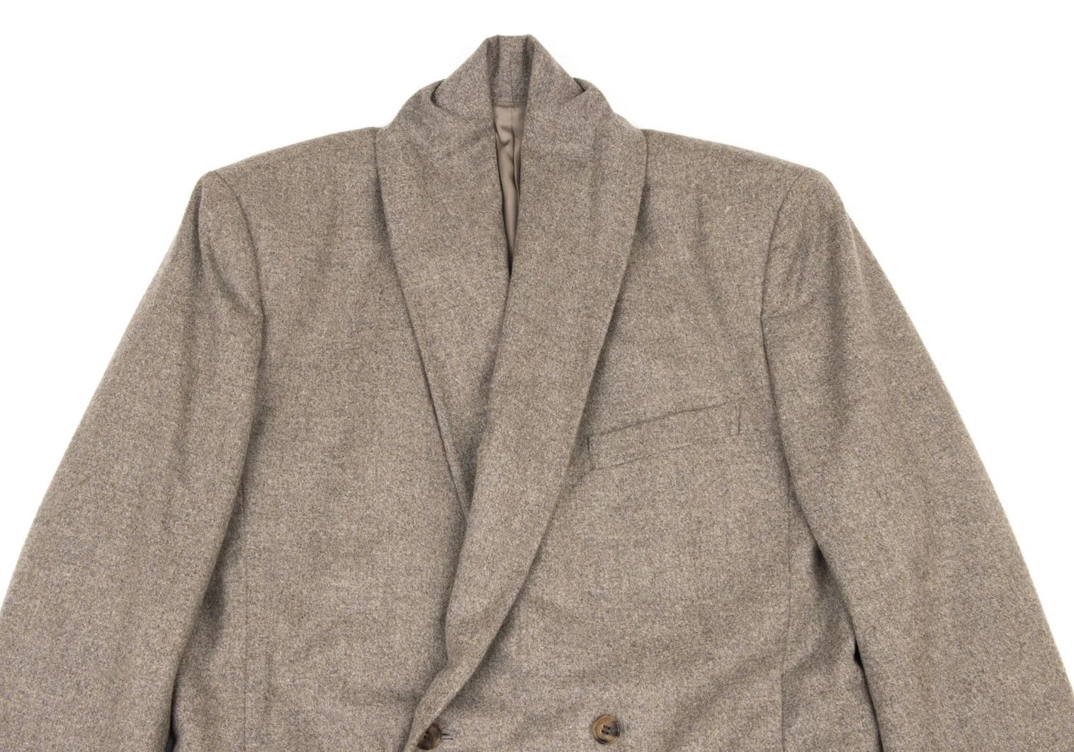 Issey Miyake Wool Nylon Shoulder Double Jacket in Beige M Size US M / EU 48-50 / 2 - 2 Thumbnail