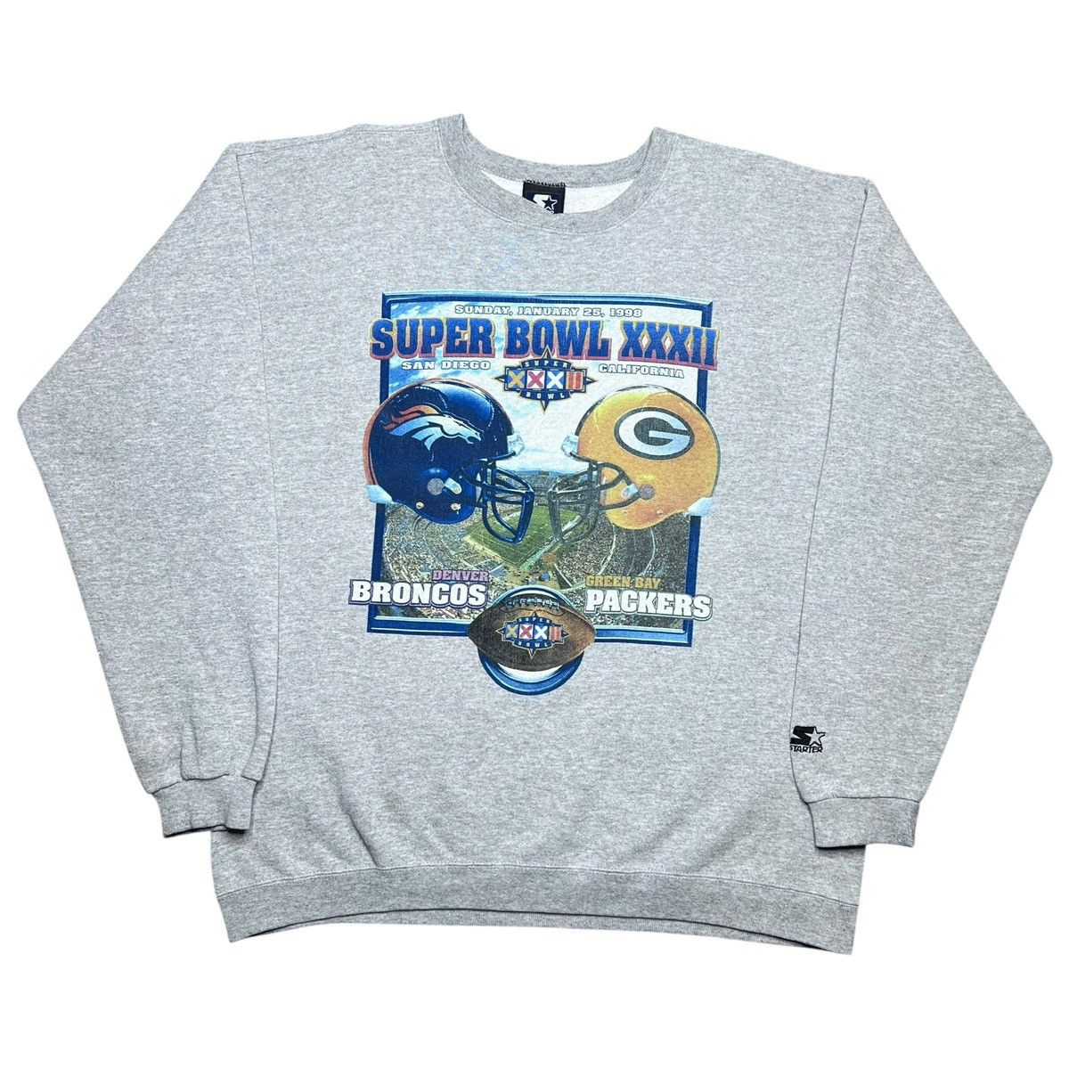 Starter 1998 NFL Denver Broncos Green Bay Packers Starter Sweatshirt Size US L / EU 52-54 / 3 - 1 Thumbnail