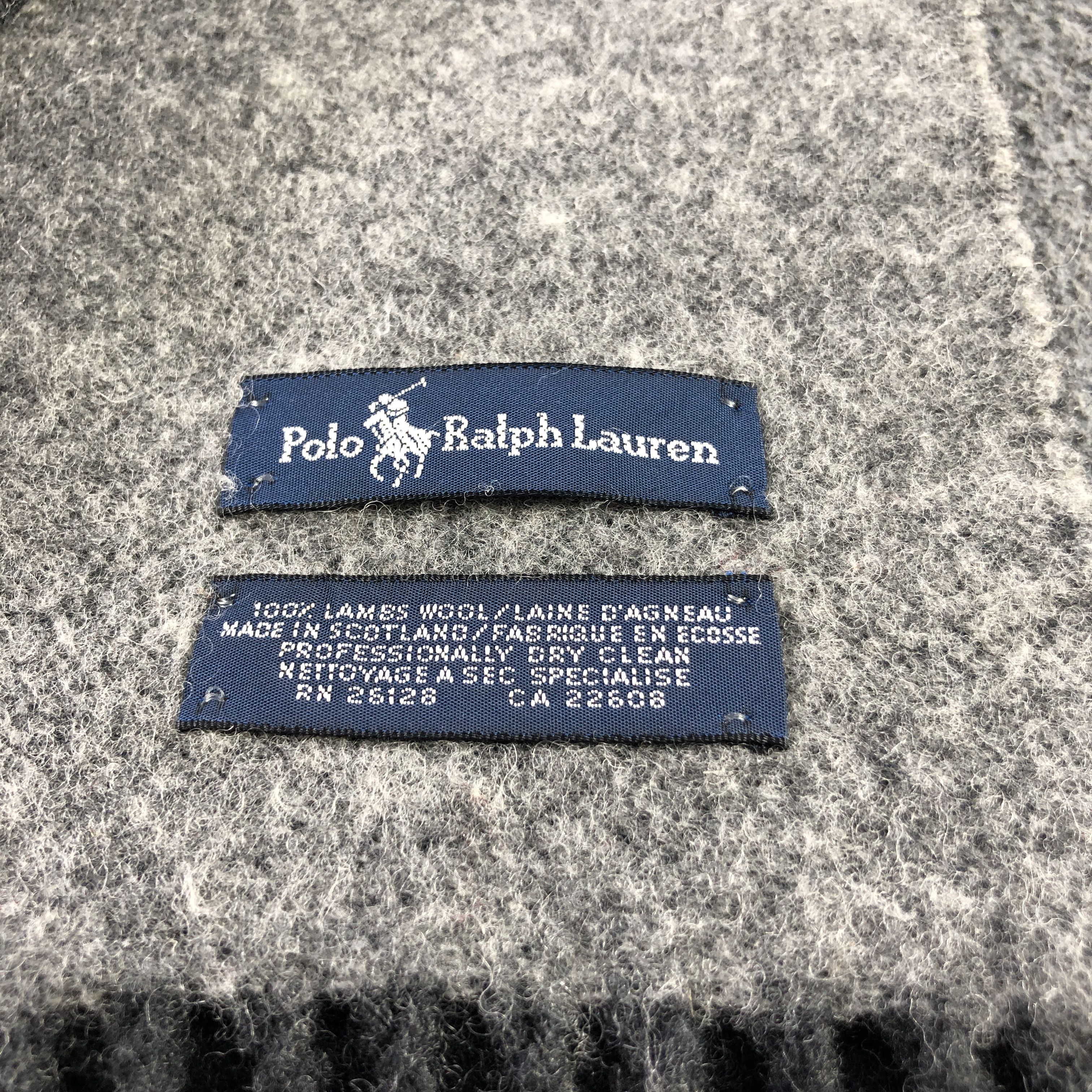 Polo Ralph Lauren Polo Ralph Lauren Big Logo Wool Scarf Muffler V2940 Size ONE SIZE - 4 Thumbnail