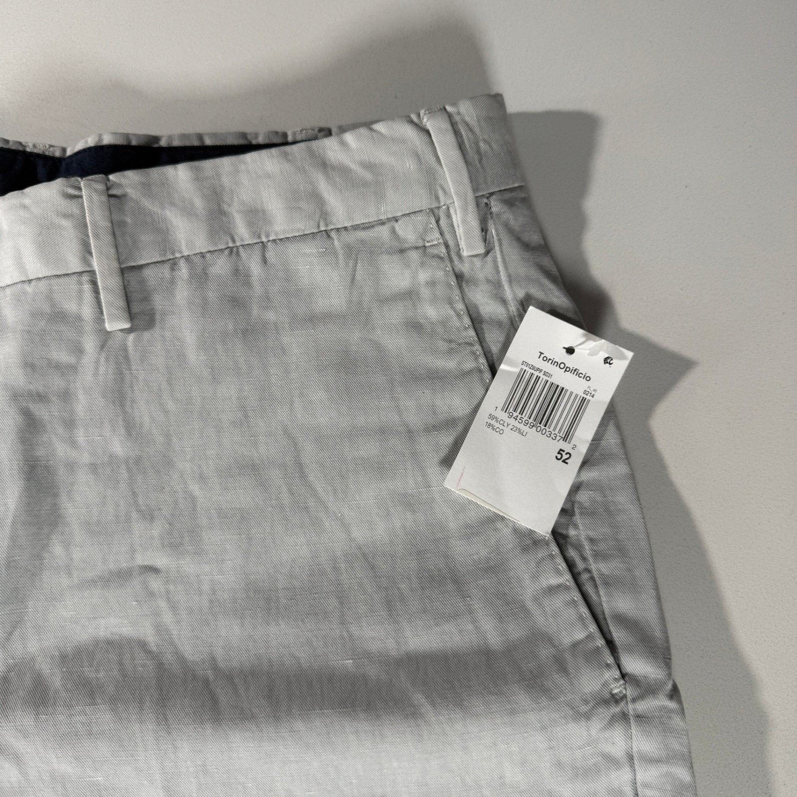 Other TorinOpificio Mens Lyocell Linen Cotton Trousers Italy 52 Size US 36 / EU 52 - 13 Thumbnail