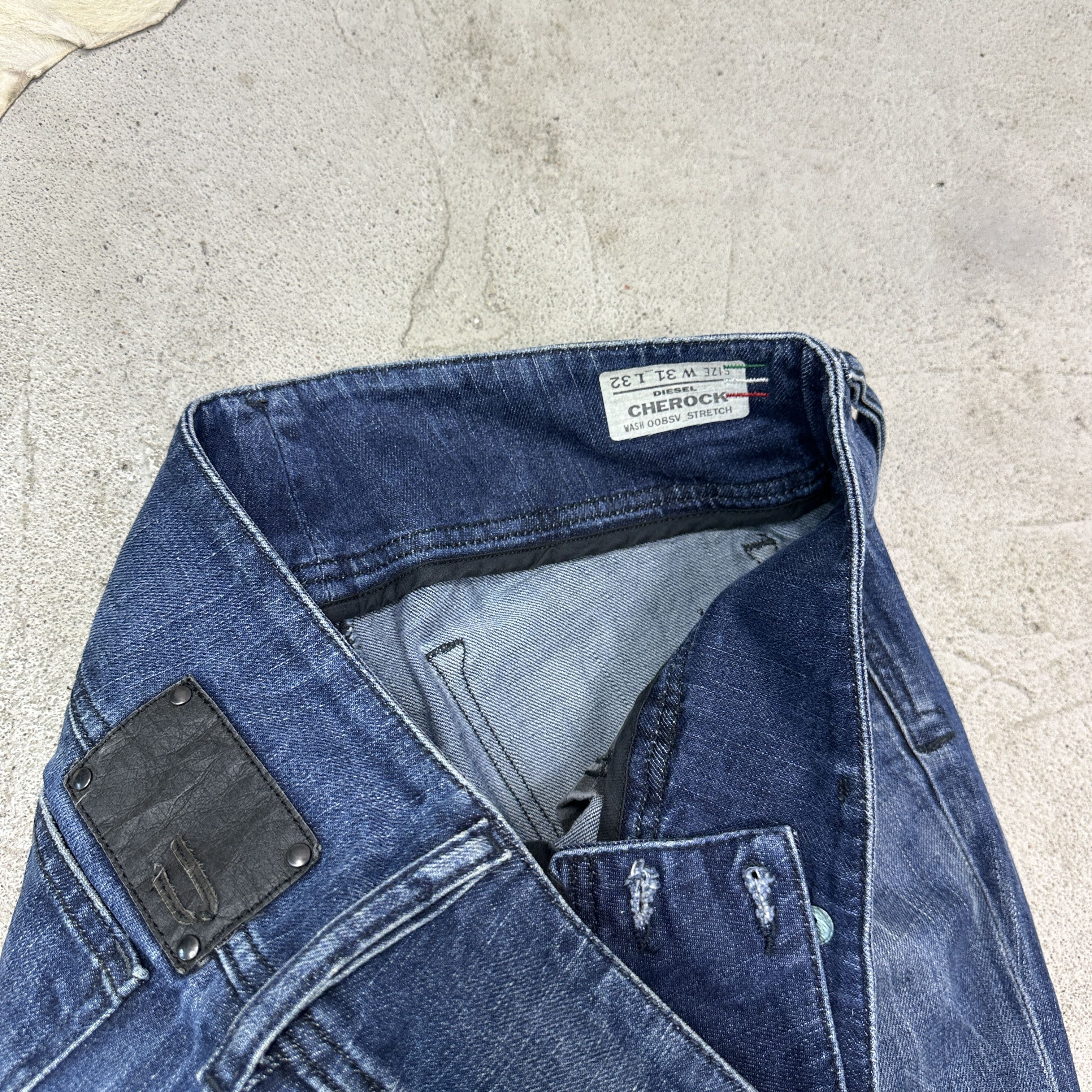 Diesel Vintage Denim Streetwear Flared Cherock Diesel Jeans Y2K Size 31" - 5 Thumbnail