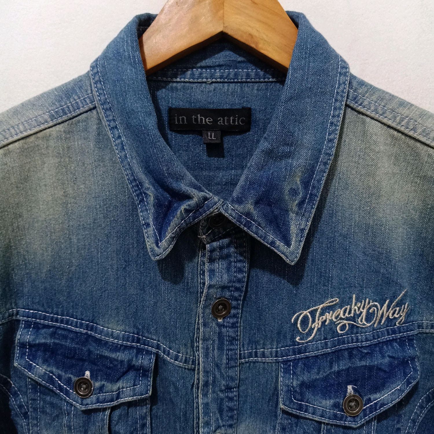 In The Attic In The Attic Denim Jeans Shirt Size US XL / EU 56 / 4 - 5 Thumbnail