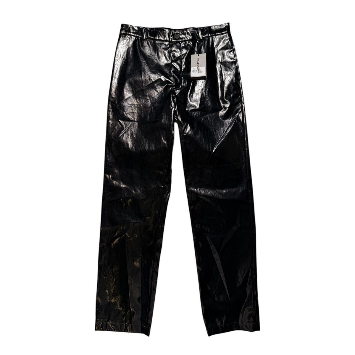 パンツ BALENCIAGA 23SS shiny coated pants black Balenciaga Balenciaga FW22 Vinyl Coated Pants | Grailed