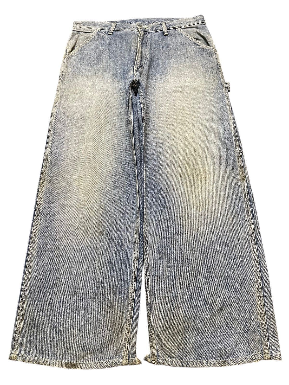 Carhartt Vintage Carhatt Carpenter Mud Wash Faded Distress Baggy Jean Size US 34 / EU 50 - 1 Thumbnail