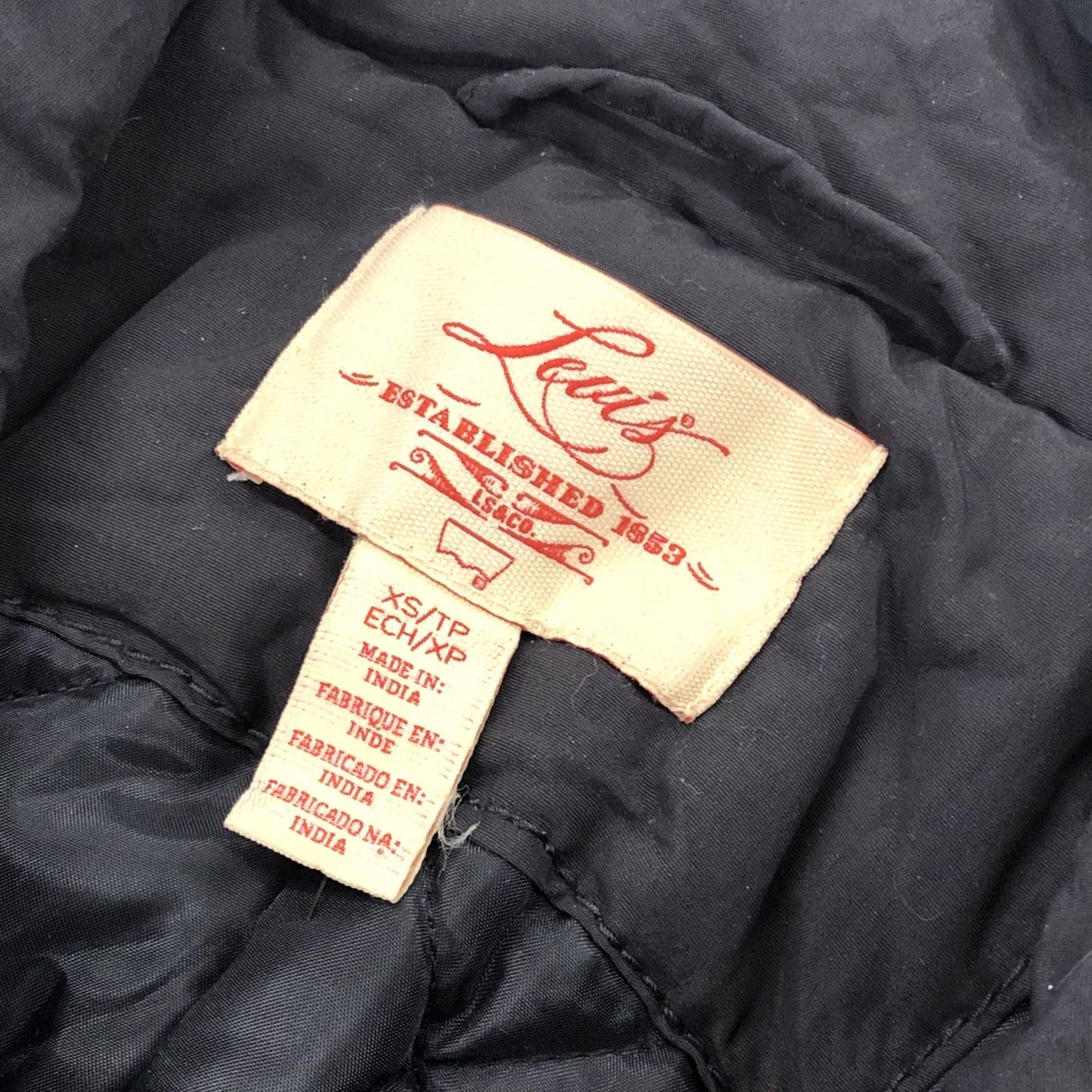 Levi's VTG Levi's Trench Coat Women XS Long Patchwork Quilted Black Wool-Blend Look? Size XS / US 0-2 / IT 36-38 - 2 Thumbnail