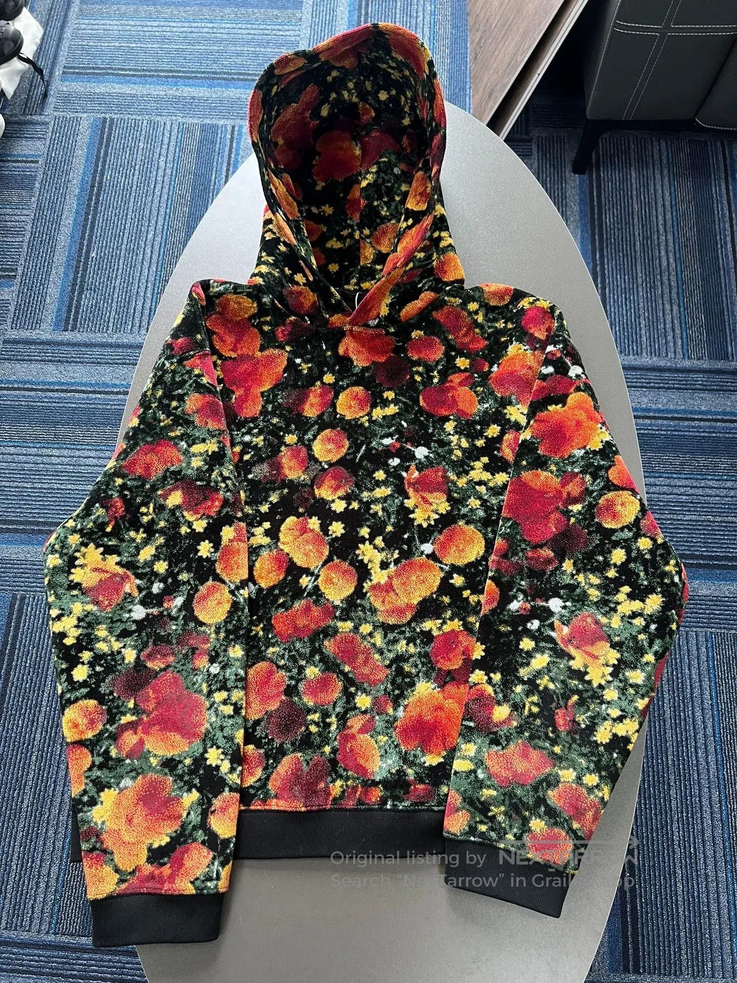 Louis Vuitton lv floral print hooded sweatshirt size m. Size M / US 6-8 / IT 42-44 - 1 Thumbnail