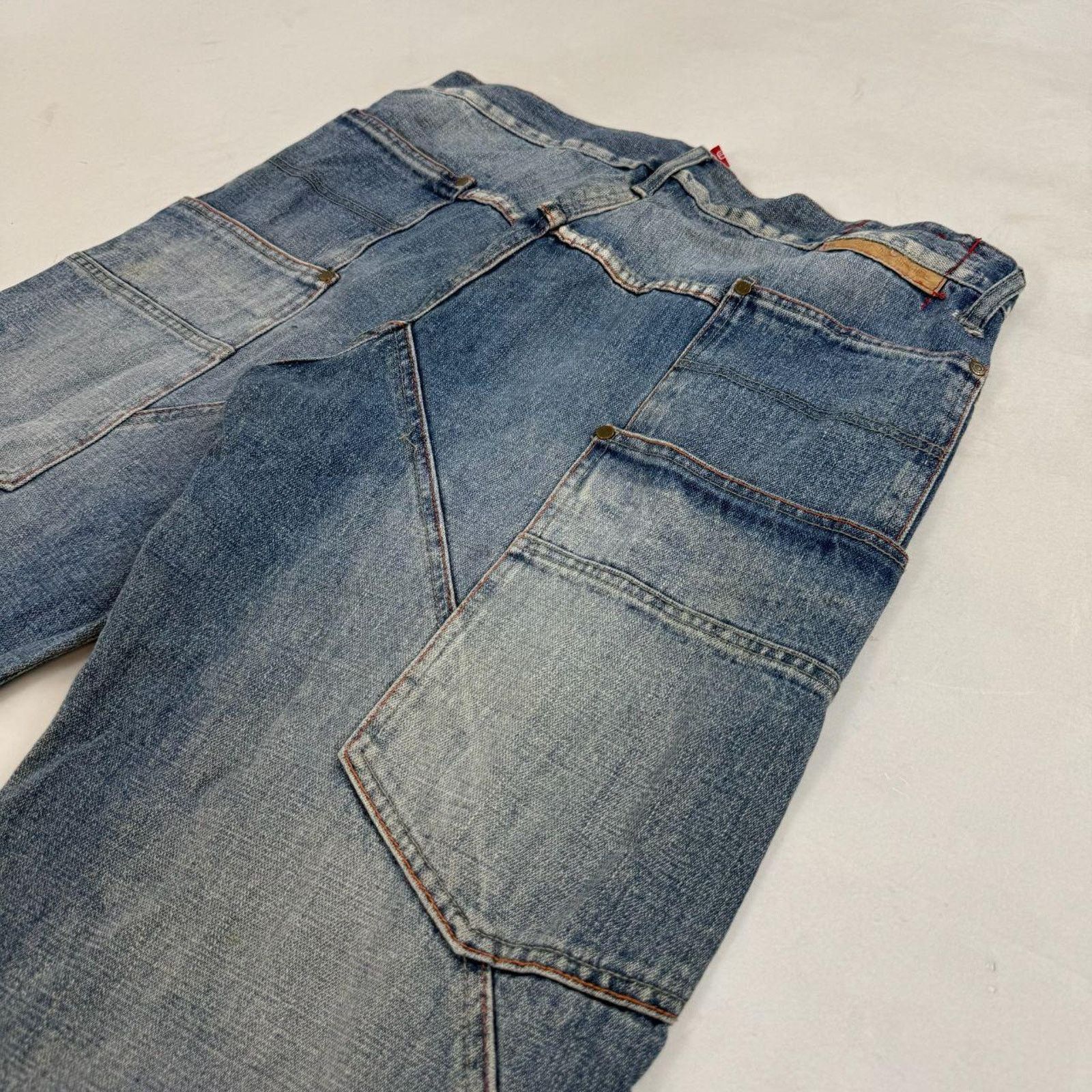 Japanese Brand × Le Grande Bleu (L.G.B.) × Vintage Vintage y2k faded mud wash grunge archive baggy skater jeans Size US 36 / EU 52 - 2 Thumbnail