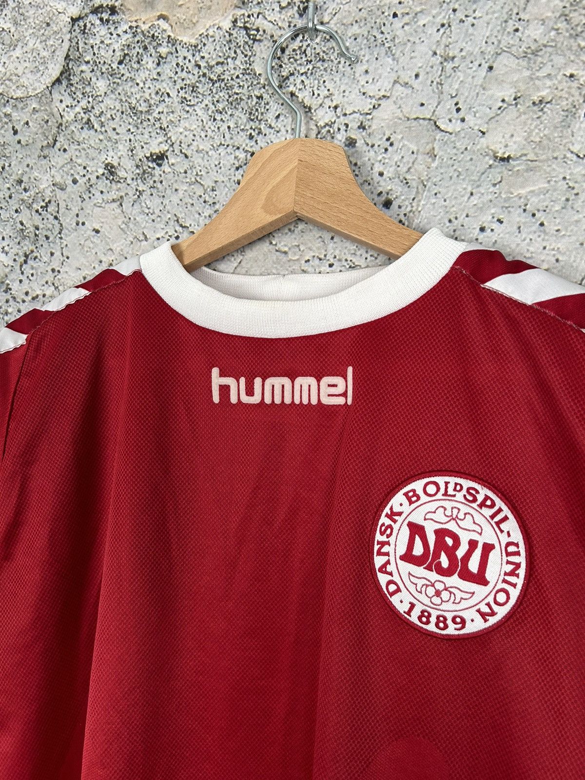 Hummel Vintage Denmark 2002 Soccer Jersey Football Hummel Rare Size US L / EU 52-54 / 3 - 3 Thumbnail