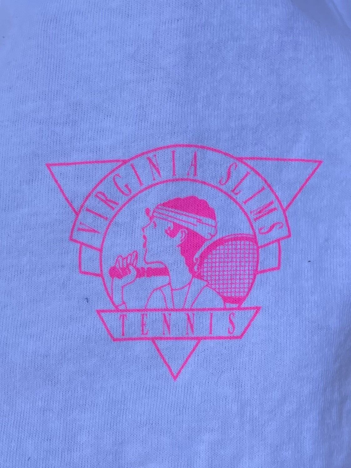 Fruit Of The Loom 90s Fruit Of The Loom Virginia Slims Tennis S/S T Shirt Size US L / EU 52-54 / 3 - 3 Thumbnail