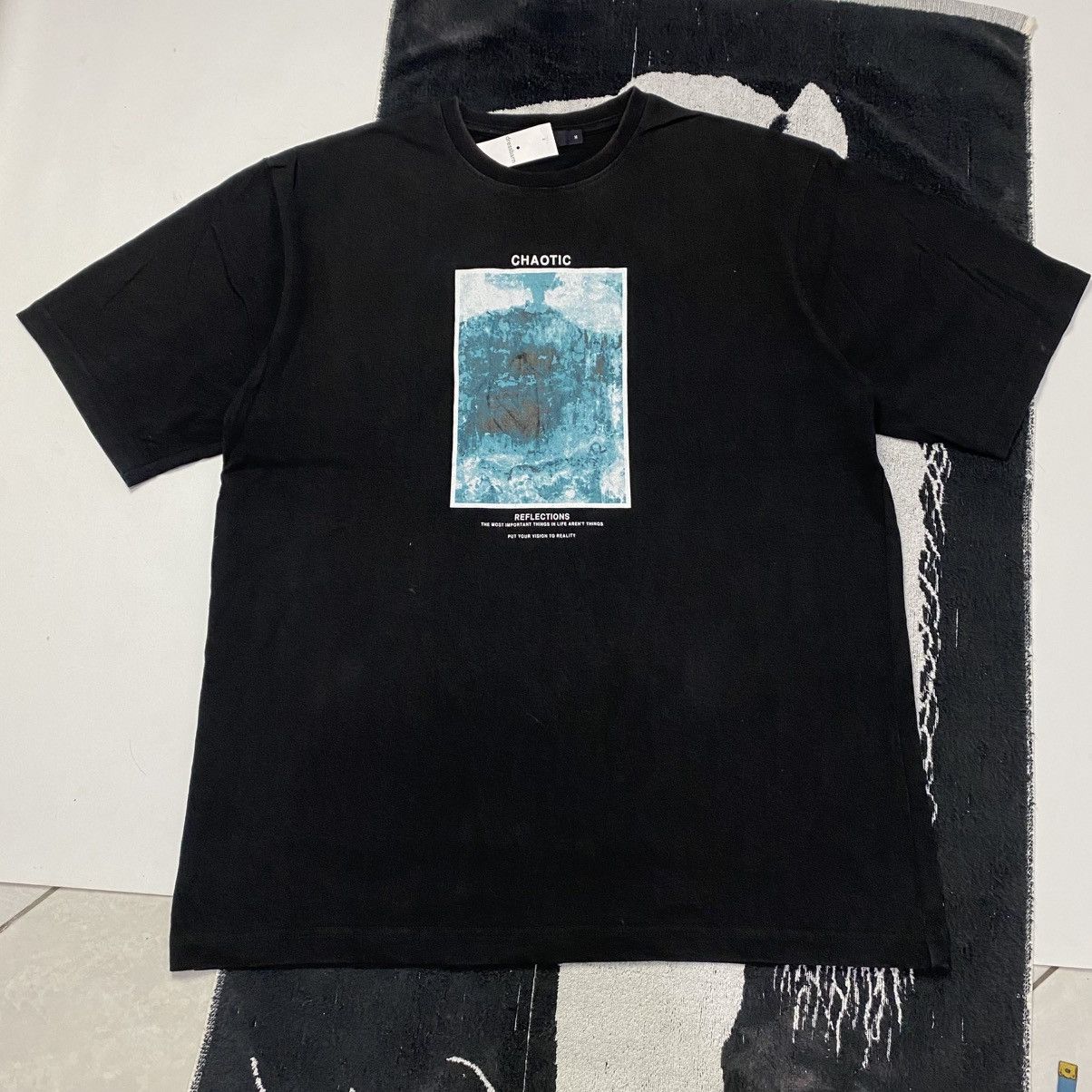Designer × Japanese Brand × RAGEBLUE 2000s rageblue short sleeve chaotic Size US M / EU 48-50 / 2 - 1 Thumbnail
