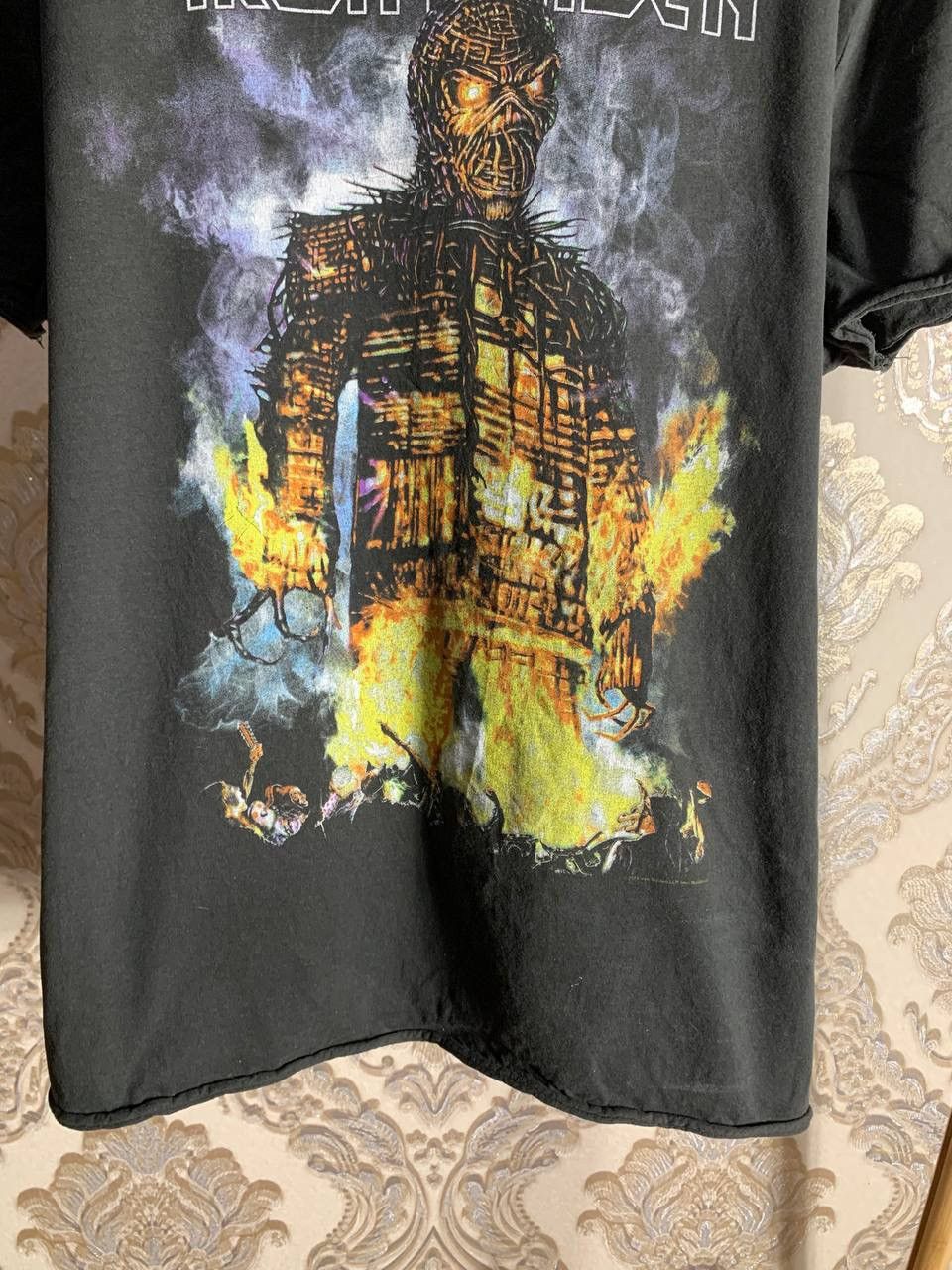 Iron Maiden × Vintage VERY RARE IRON MAIDEN BAND ROCK T-SHIRT TOUR 2015 METAL PUNK Size US XL / EU 56 / 4 - 3 Thumbnail