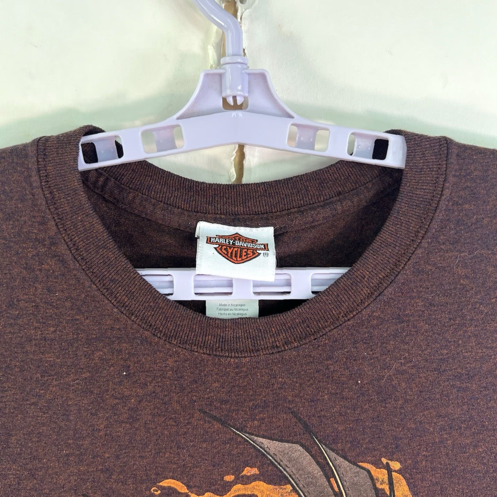 Harley Davidson Harley-Davidson Shirt Men's 2XL Maroon Short Sleeve Graphic Print Raging Bull T-Shirt Size US XXL / EU 58 / 5 - 3 Thumbnail