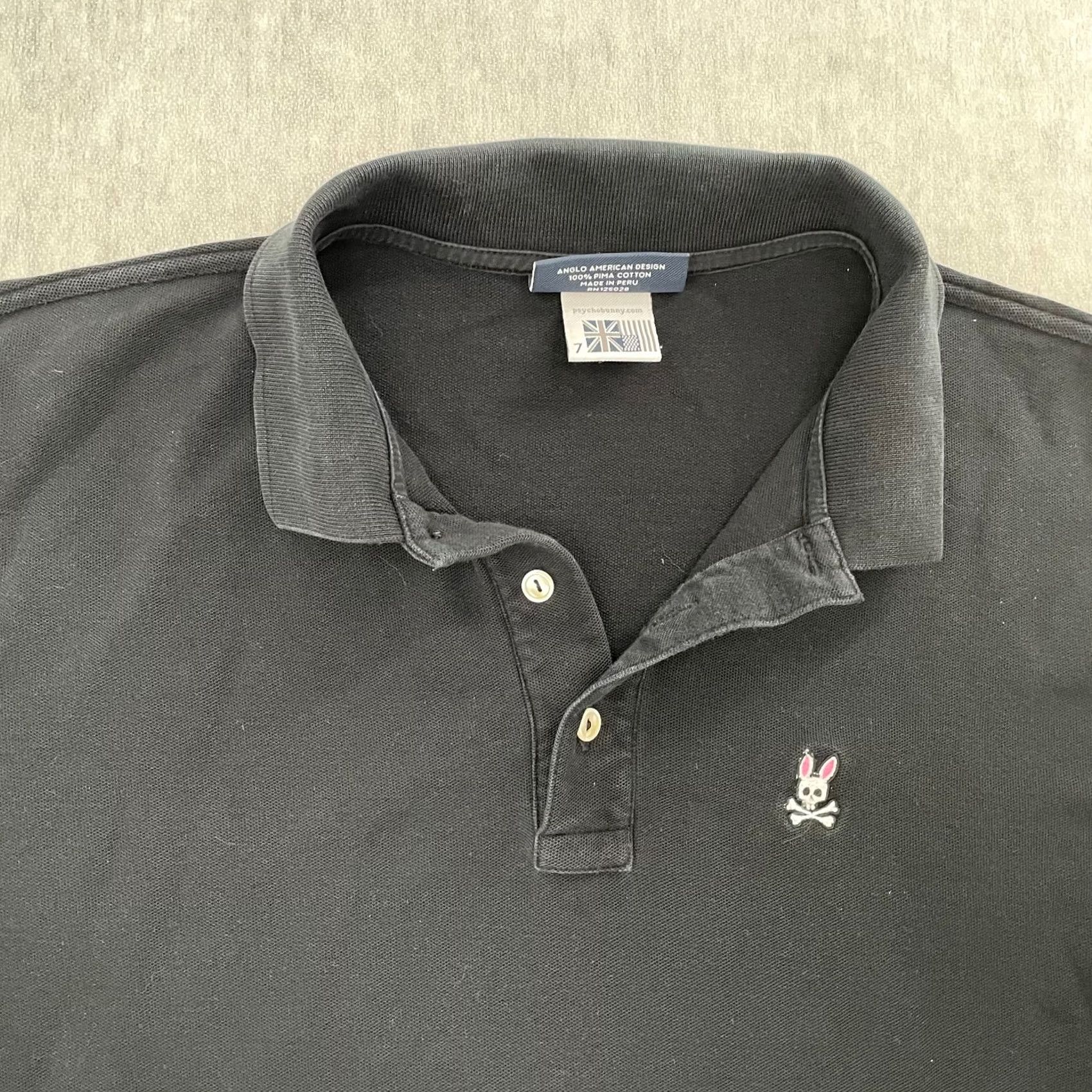Psycho Bunny Psycho Bunny Shirt Polo Adult XL Black Pima Cotton Long Sleeve Preppy Logo Men 7 Size US XL / EU 56 / 4 - 2 Thumbnail
