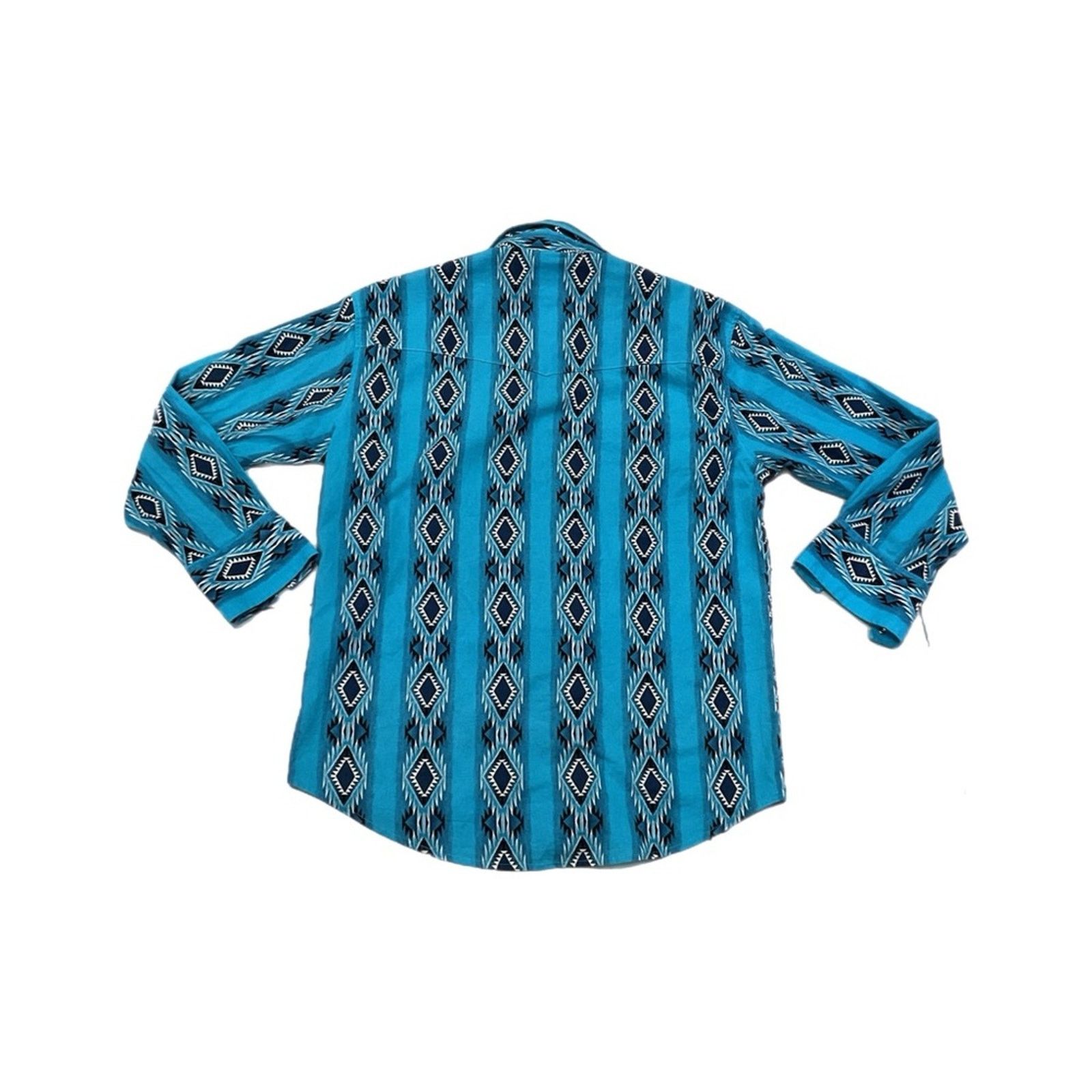 Wrangler Wrangler Western Aztec Pearl Snap Long Sleeve Shirt Size US L / EU 52-54 / 3 - 2 Thumbnail