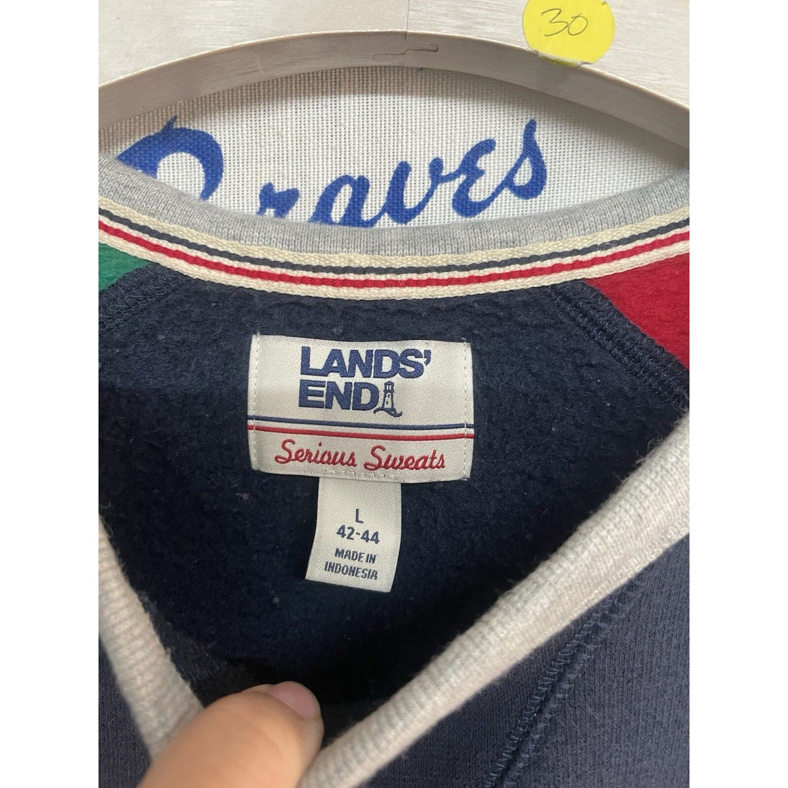 Lands' End VTG Y2K 90S LANDS END SERIOUS SWEATS NAUTICAL SWEATSHIRT - M Size US L / EU 52-54 / 3 - 3 Thumbnail