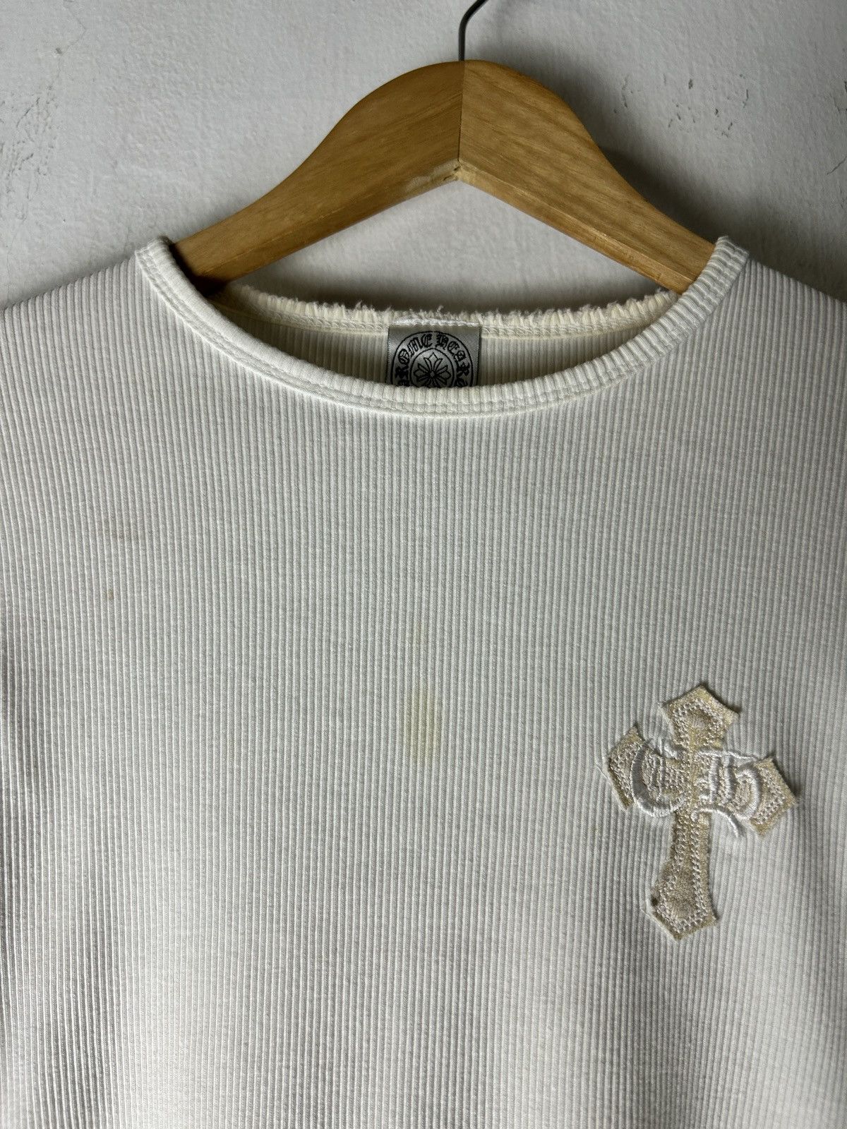 Japanese Brand Vintage Chrome Heart Inspired Thermal Longsleeve Size XXS / US 00 / IT 34 - 8 Thumbnail