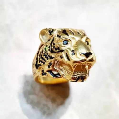 Jewelry Golden Tiger Rebel Fine Ring 🔥🔥🔥 Size ONE SIZE - 1 Thumbnail