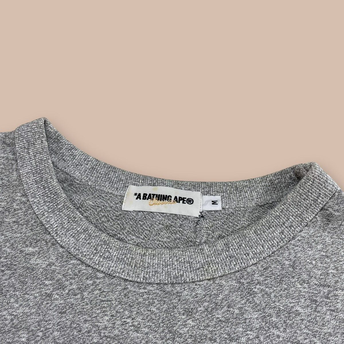 Bape Bape Grey Rayon Tee Size US M / EU 48-50 / 2 - 7 Thumbnail