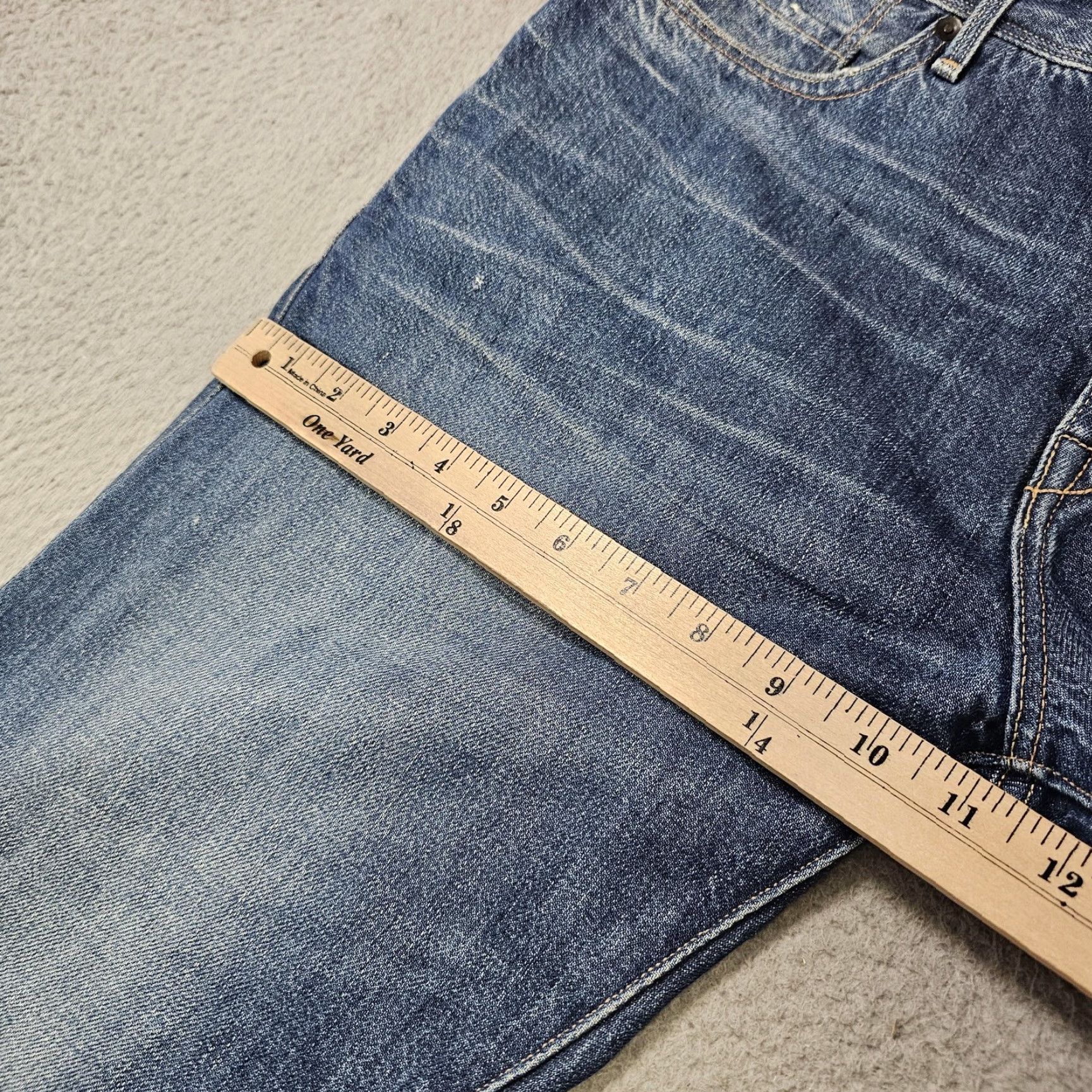 Levi's Levi's Made & Crafted Taper Jeans Mens 32x30 (Tag 32) Tapered Denim Distressed Blue 5-Pocket Jeans Mens Size US 32 / EU 48 - 5 Thumbnail