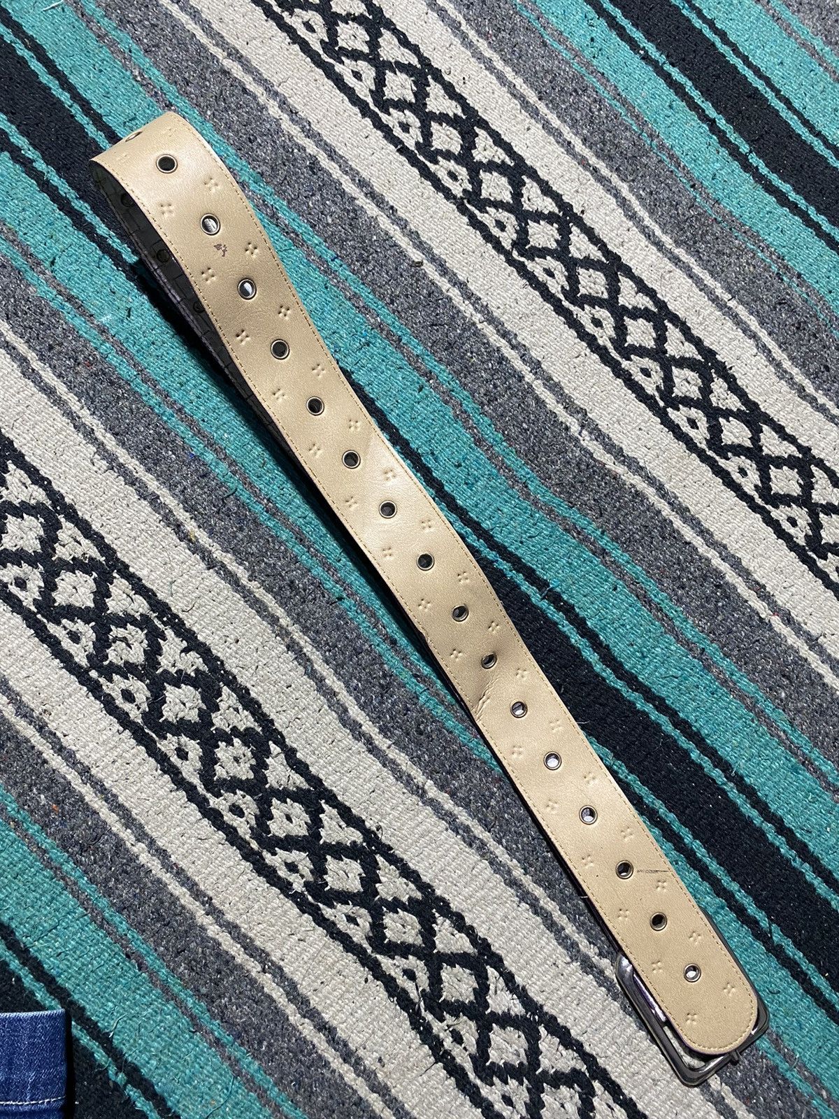 If Six Was Nine 2000s Unknown - Studded Pattern Belt Size ONE SIZE - 7 Thumbnail
