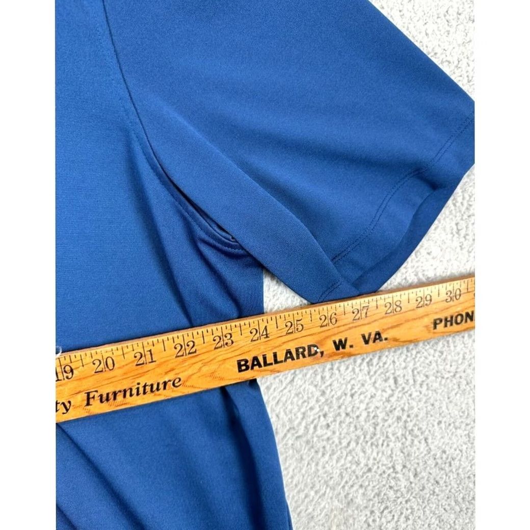 Vintage St. Johns Bay Golf Polo Shirt Mens 2XLT Tall Blue Classic Fit Rugby Quick-Dri Outdoor Sports Adult Size US XXL / EU 58 / 5 - 5 Thumbnail