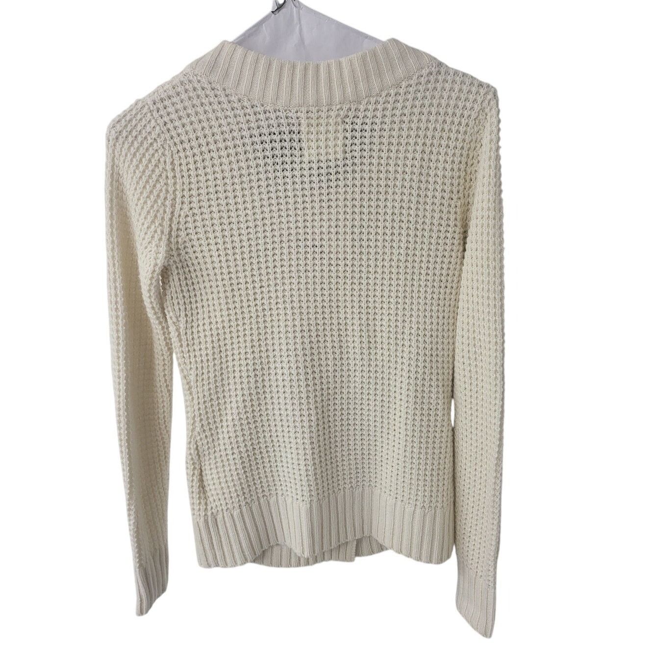 Old Navy Old Navy Cream Double Button/Snap Wool Blend Cardigan - M Size M / US 6-8 / IT 42-44 - 2 Thumbnail