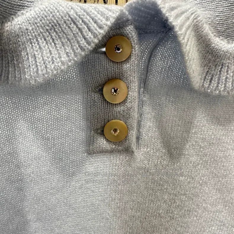 Valentino Valentino Cashmere blue doll collar top Size S / US 4 / IT 40 - 4 Thumbnail