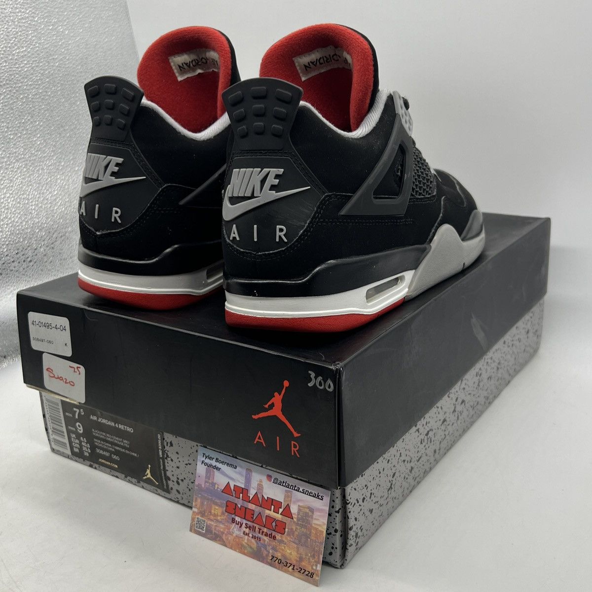 Jordan Brand Air Jordan 4 bred Size US 7.5 / EU 40-41 - 5 Thumbnail