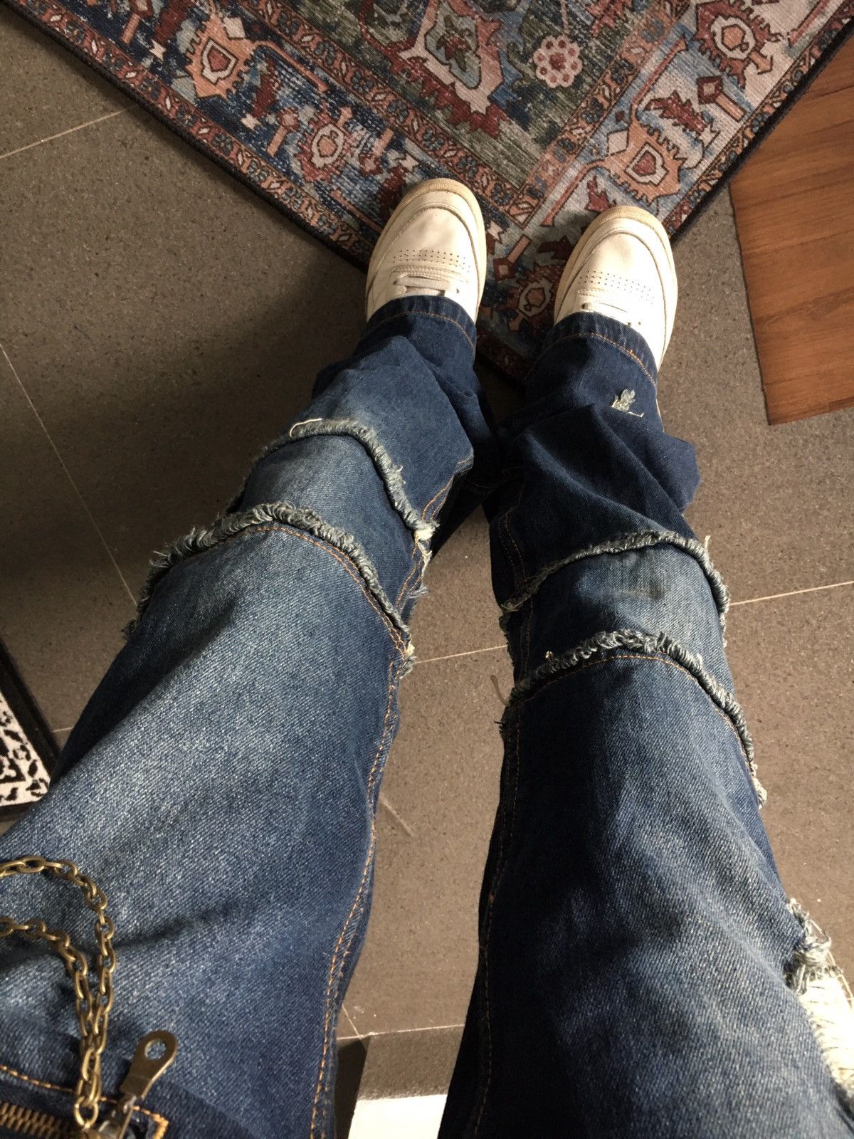 If Six Was Nine × Japanese Brand × Le Grande Bleu (L.G.B.) Roi Franc Flared Denim Pants Size US 34 / EU 50 - 5 Thumbnail