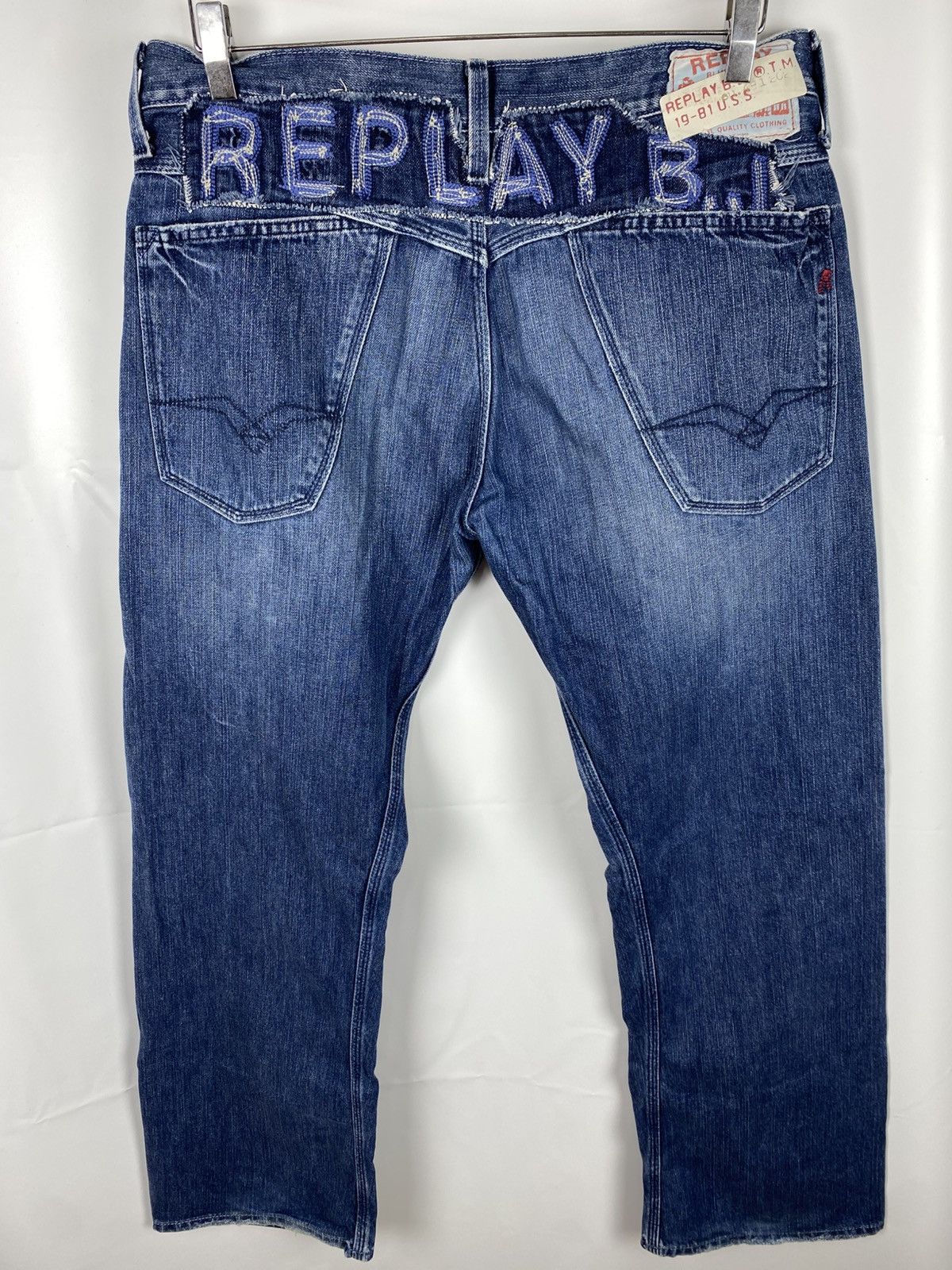 Replay Replay Blue Jeans Vintage Stright Denim size 34 x 32 Size US 33 - 1 Thumbnail
