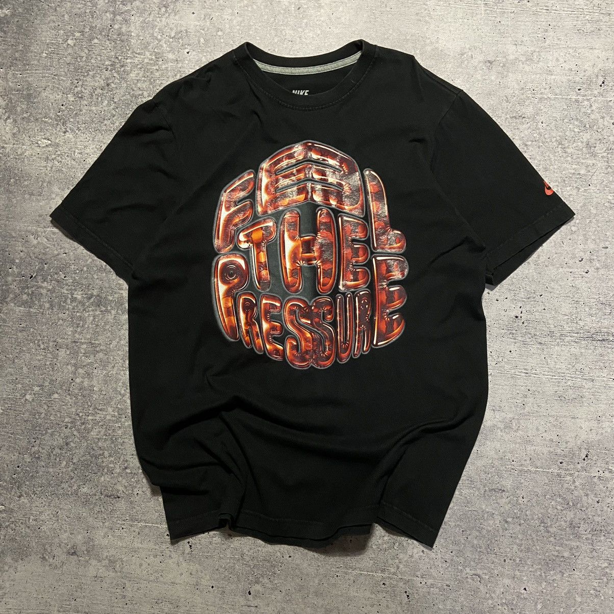 Nike × Vintage 📌 Vintage Y2K Nike Big 3D Print T-Shirt Size US M / EU 48-50 / 2 - 1 Thumbnail